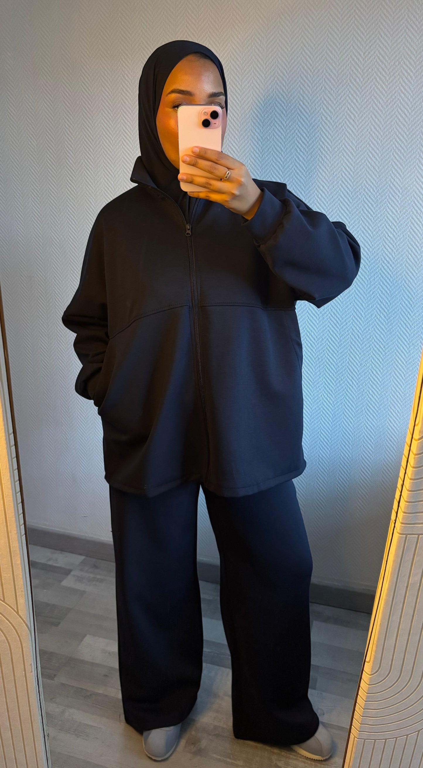 SURVÊTEMENT ZIPPÉ • MARINE