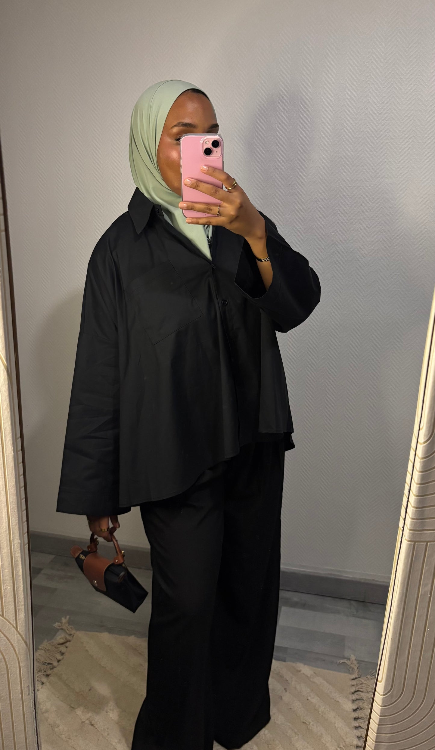 CHEMISE OVERSIZE • NOIR