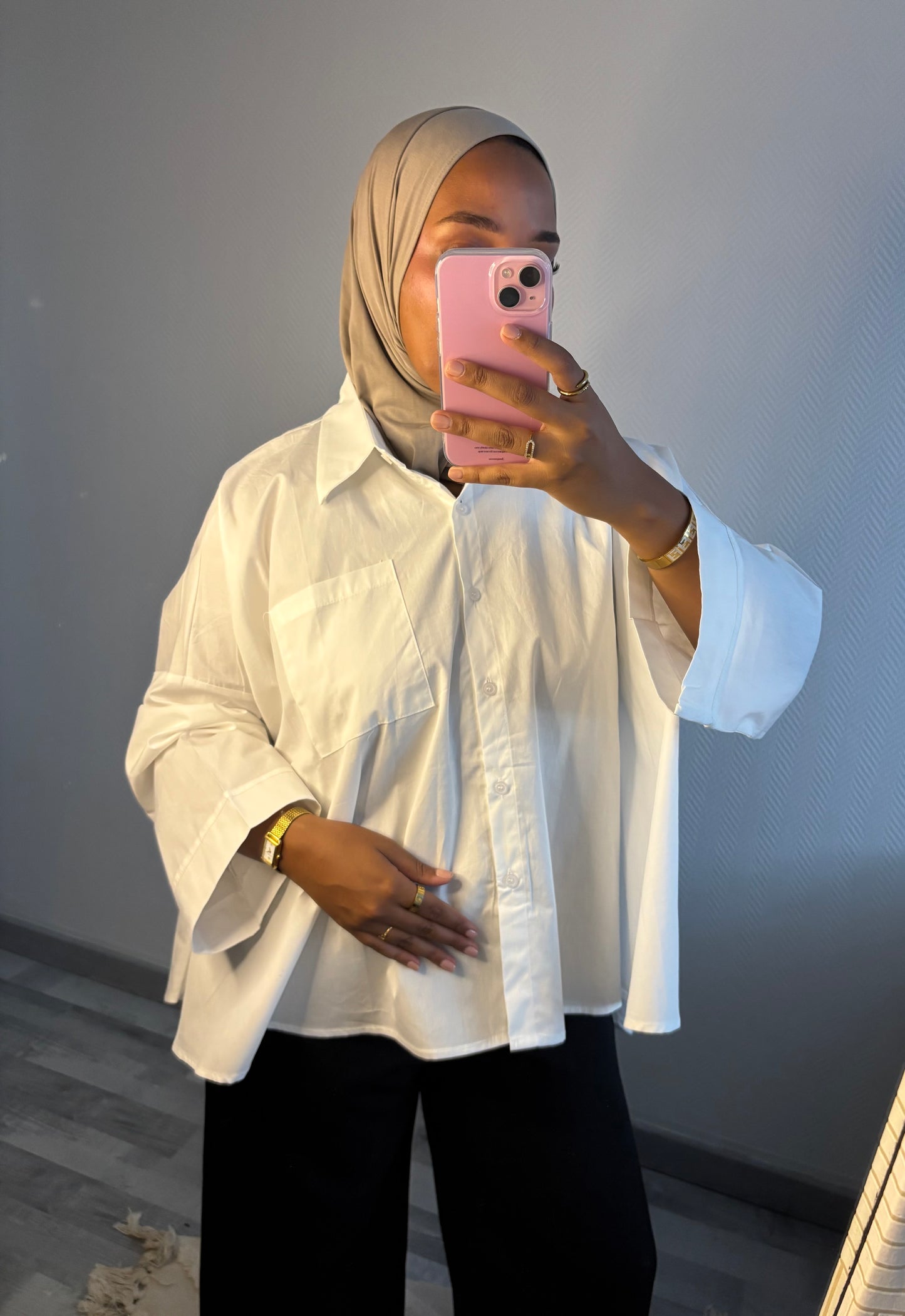 CHEMISE OVERSIZE • BLANCHE