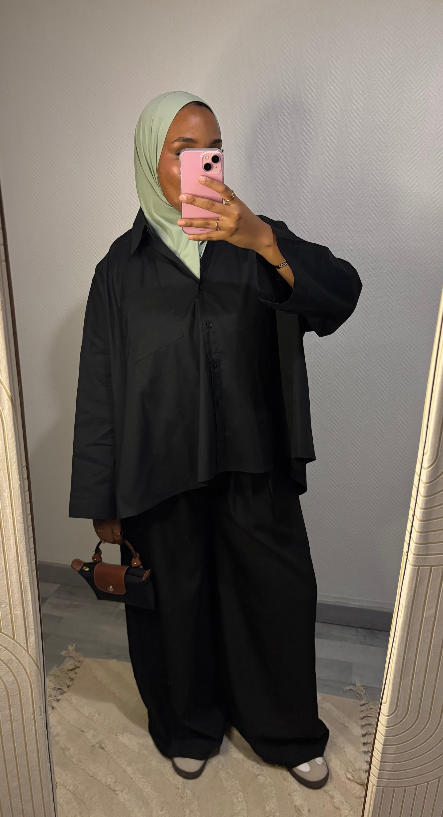 CHEMISE OVERSIZE • NOIR