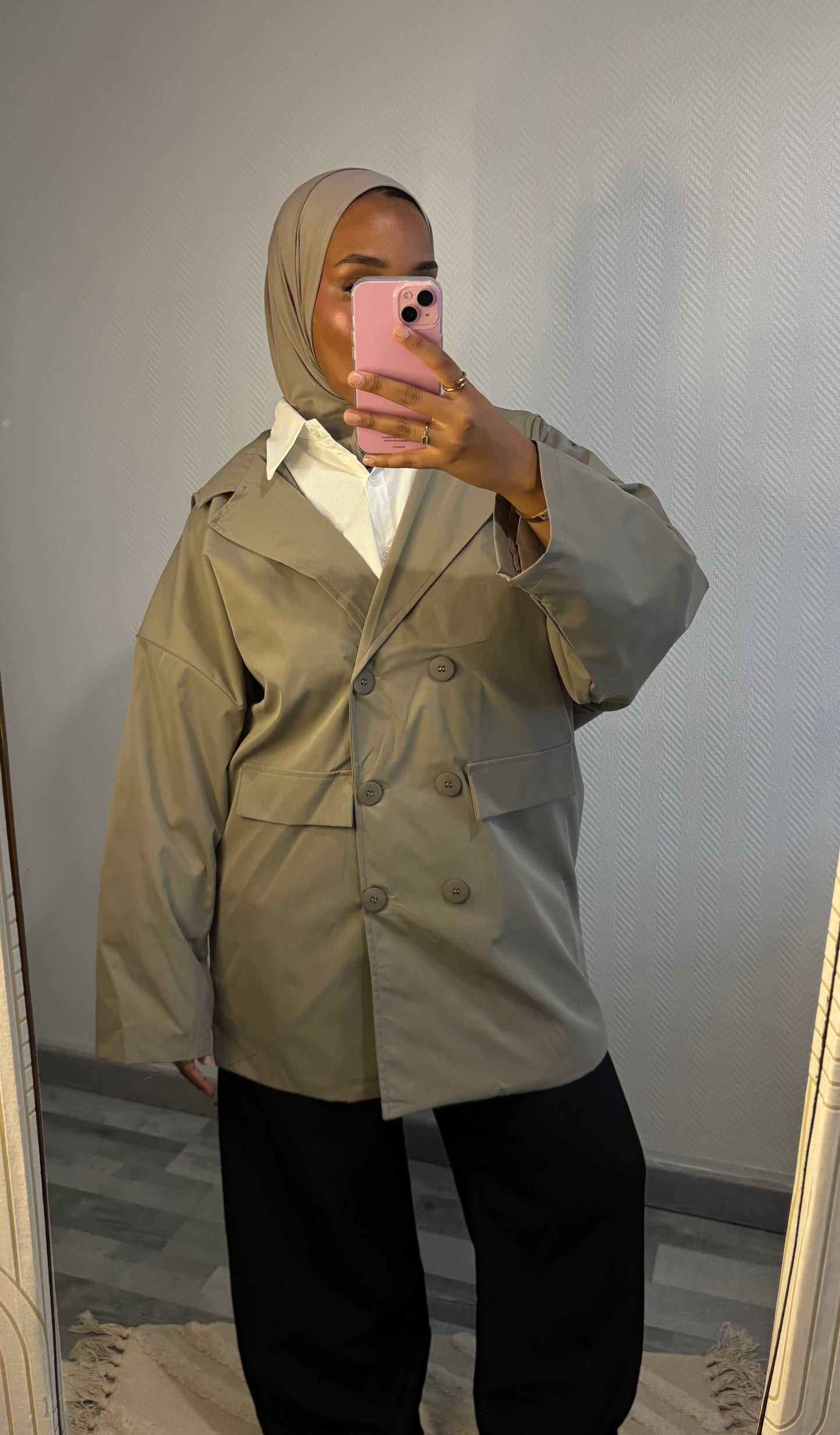 VESTE IMPERMÉABLE • TAUPE