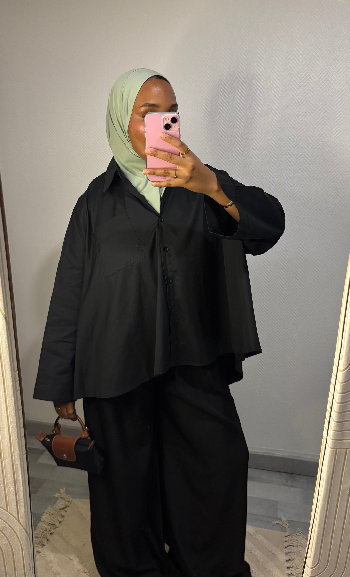 CHEMISE OVERSIZE • NOIR