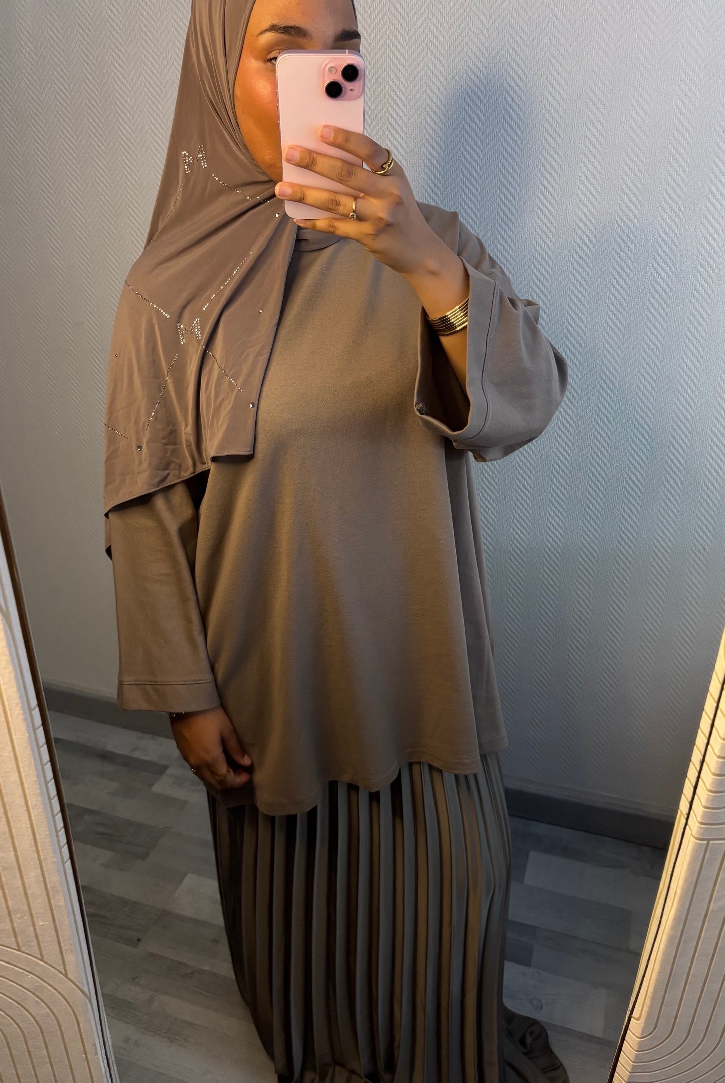 T-SHIRT OVERSIZE • TAUPE