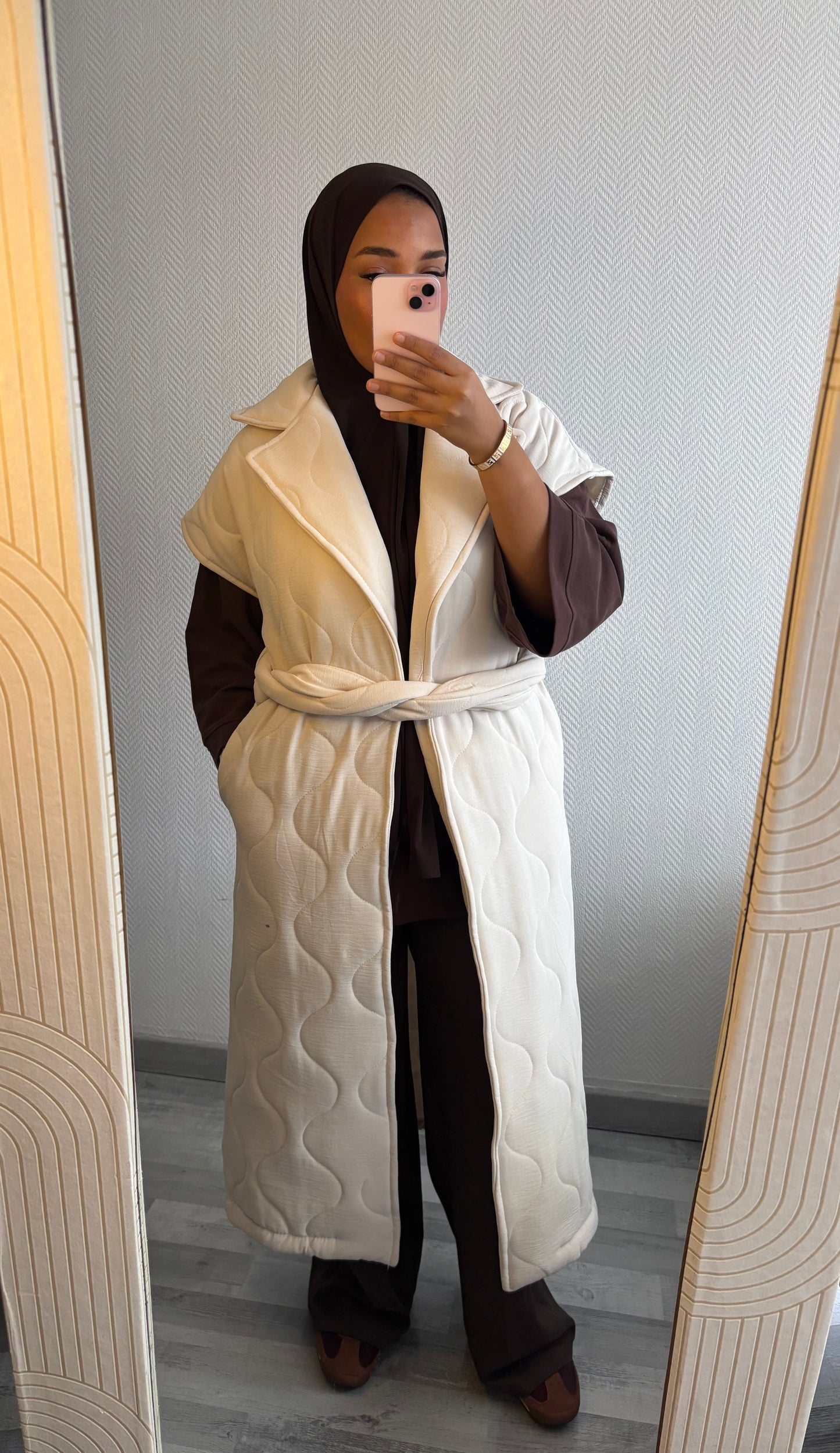 MANTEAU MATELASSÉ • BEIGE