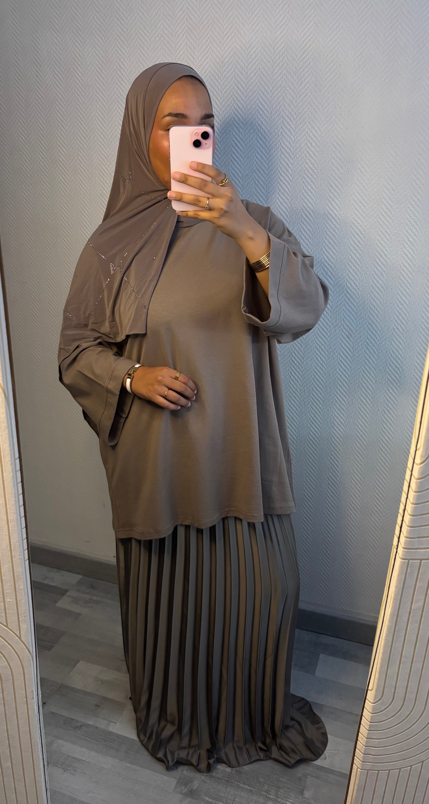 T-SHIRT OVERSIZE • TAUPE