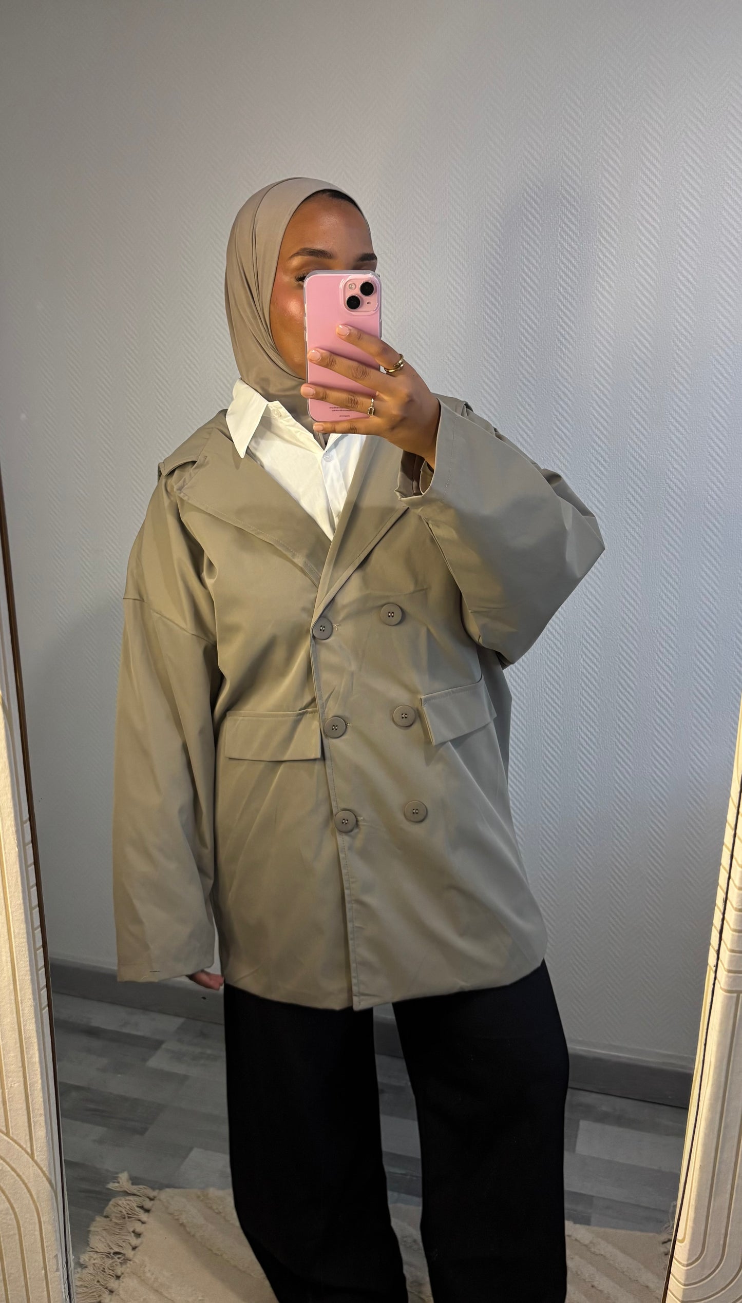 VESTE IMPERMÉABLE • TAUPE