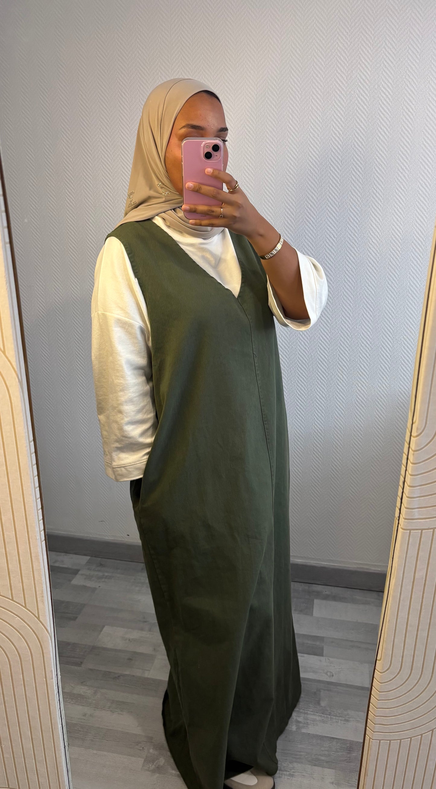 ROBE EN JEAN • KAKI