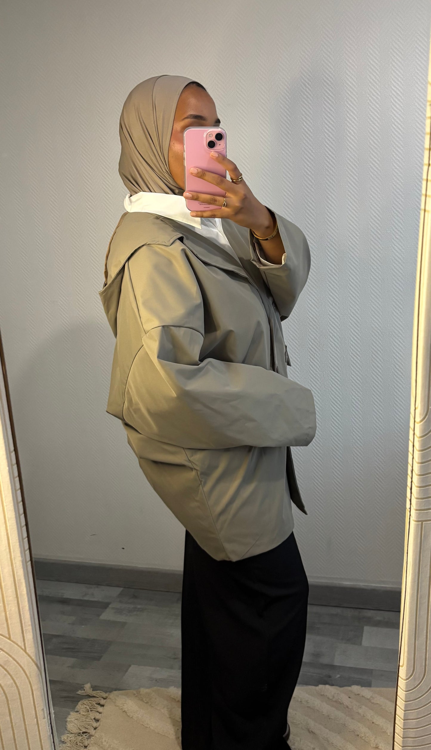VESTE IMPERMÉABLE • TAUPE