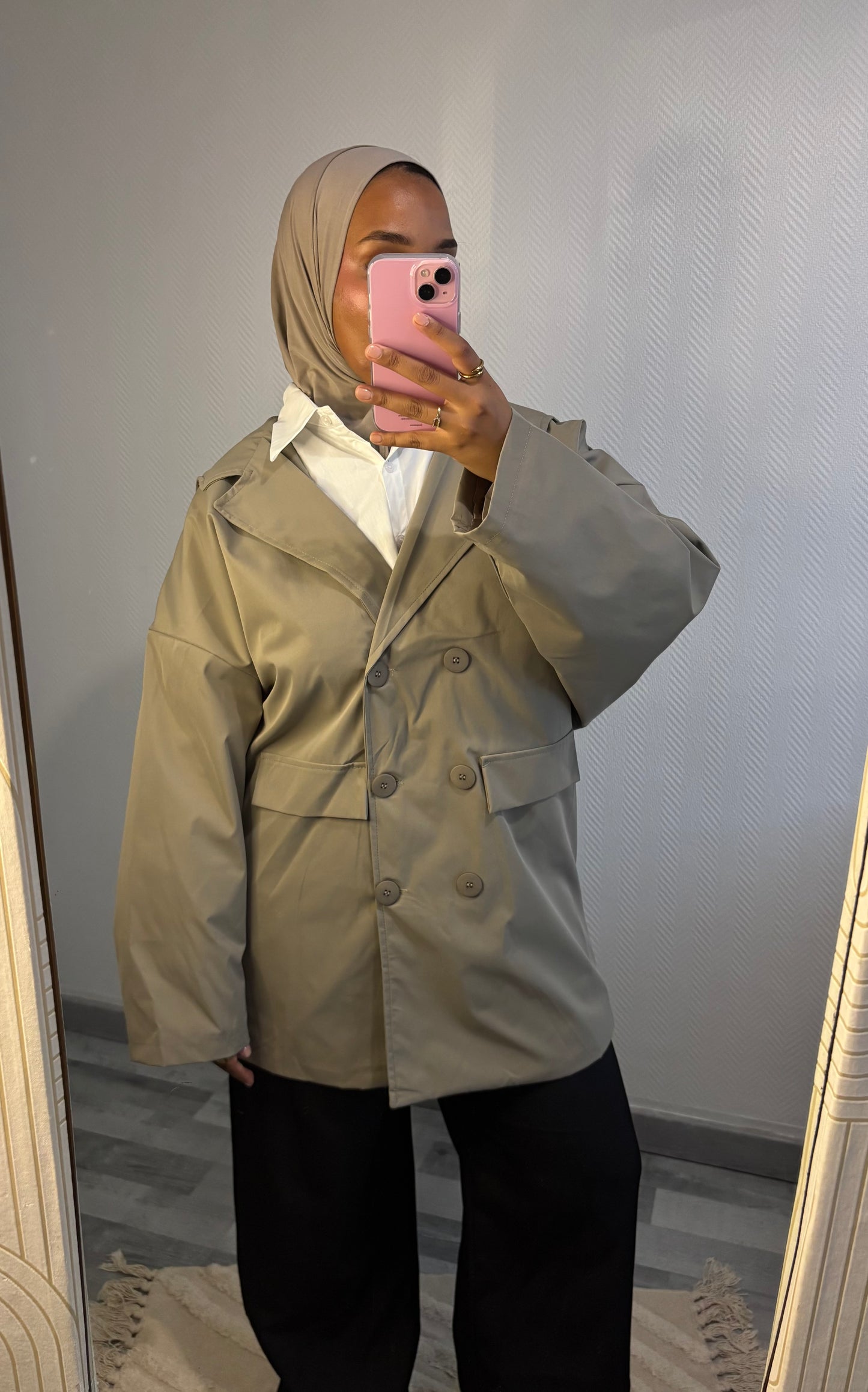 VESTE IMPERMÉABLE • TAUPE