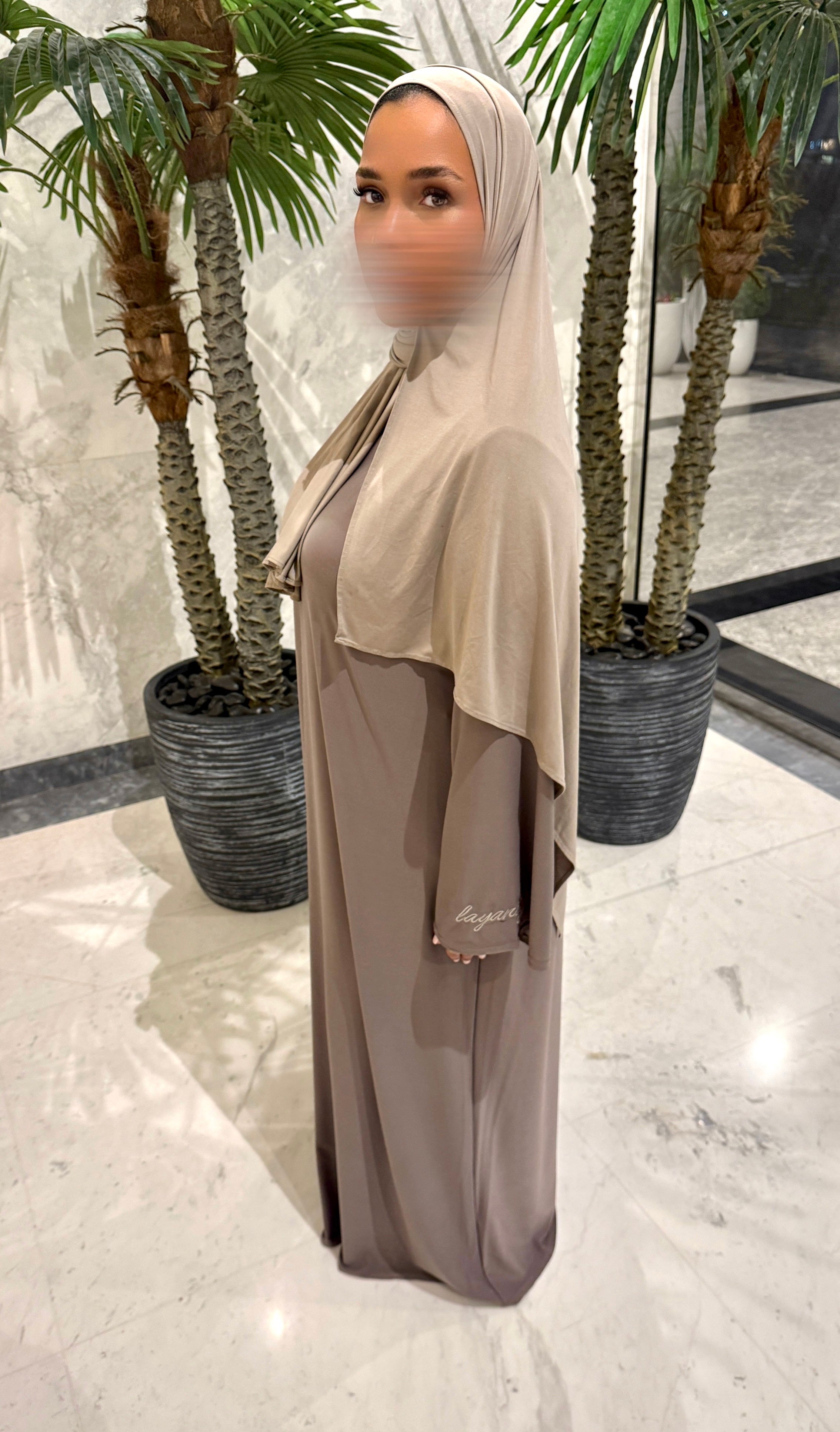 ABAYA JERSEY PREMIUM • TAUPE