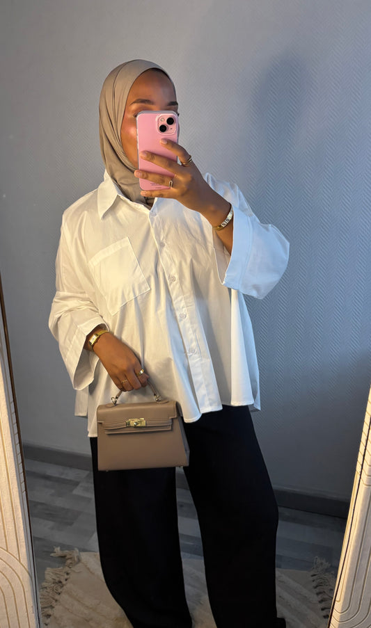 CHEMISE OVERSIZE • BLANCHE