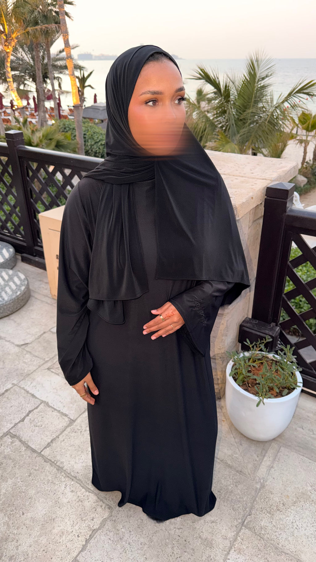 ABAYA JERSEY PREMIUM • NOIR