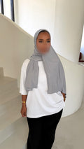HIJAB JERSEY LIQUID • GRIS