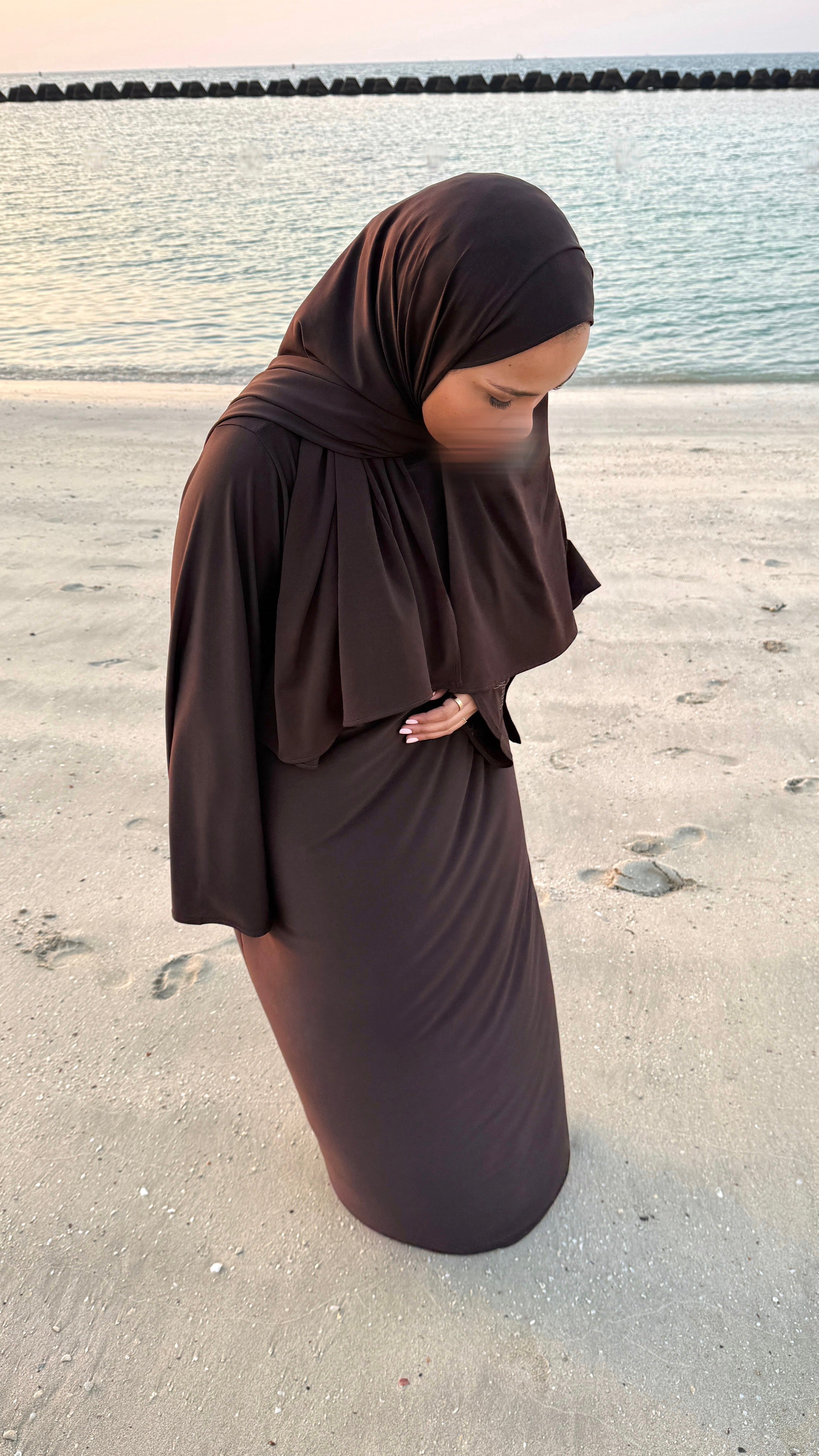 ABAYA JERSEY PREMIUM • CHOCO
