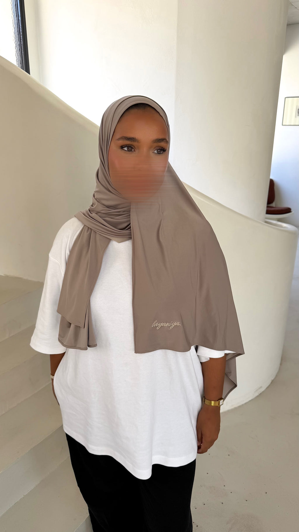 HIJAB JERSEY LIQUID • TAUPE CLAIR
