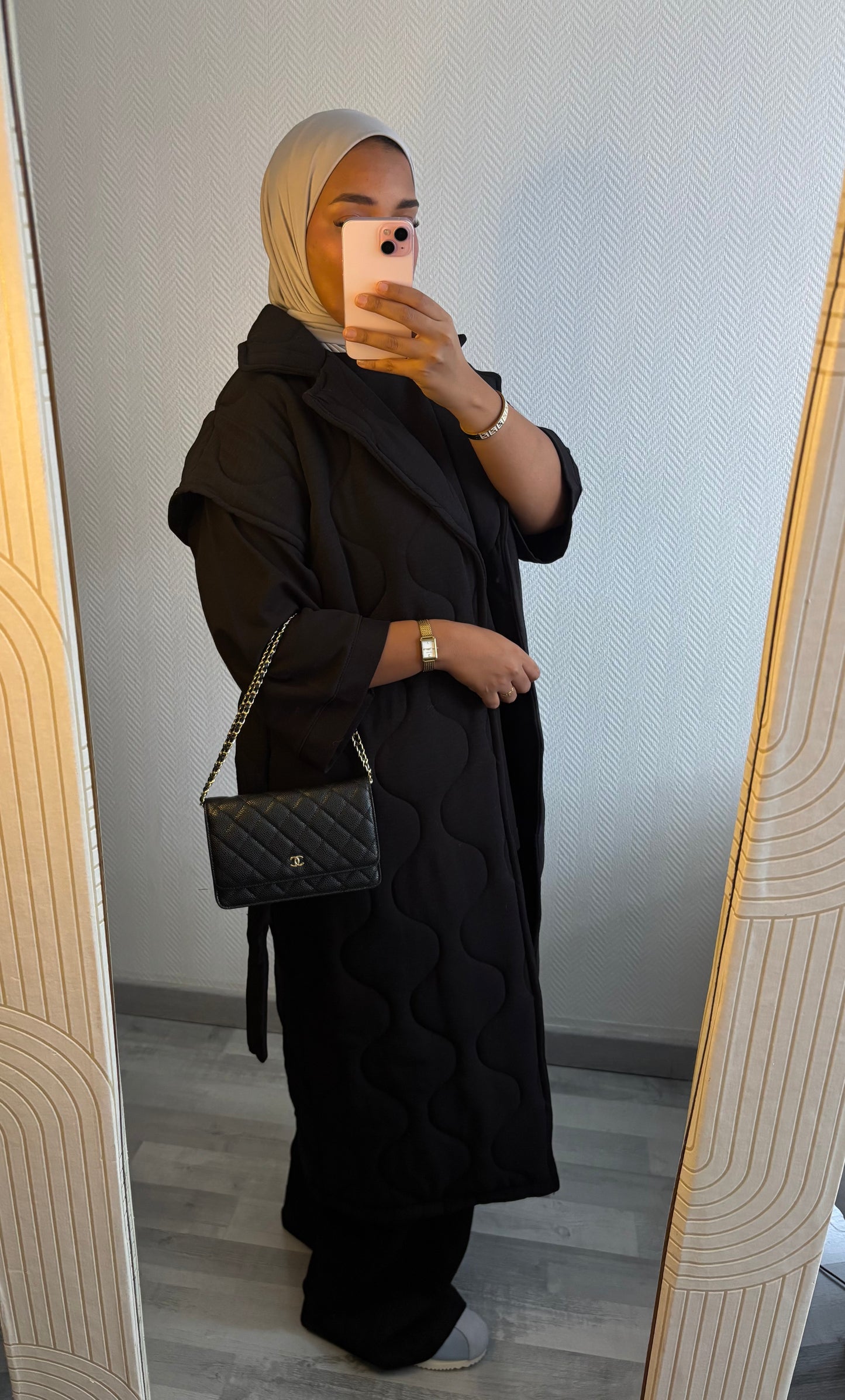 MANTEAU MATELASSÉ • NOIR