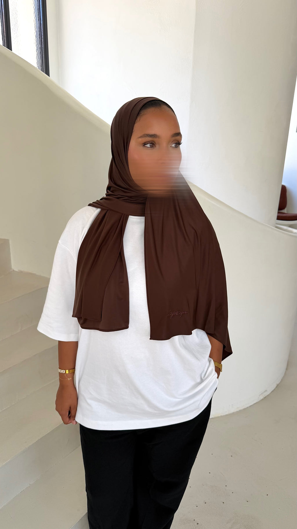 HIJAB JERSEY LIQUID • CHOCO