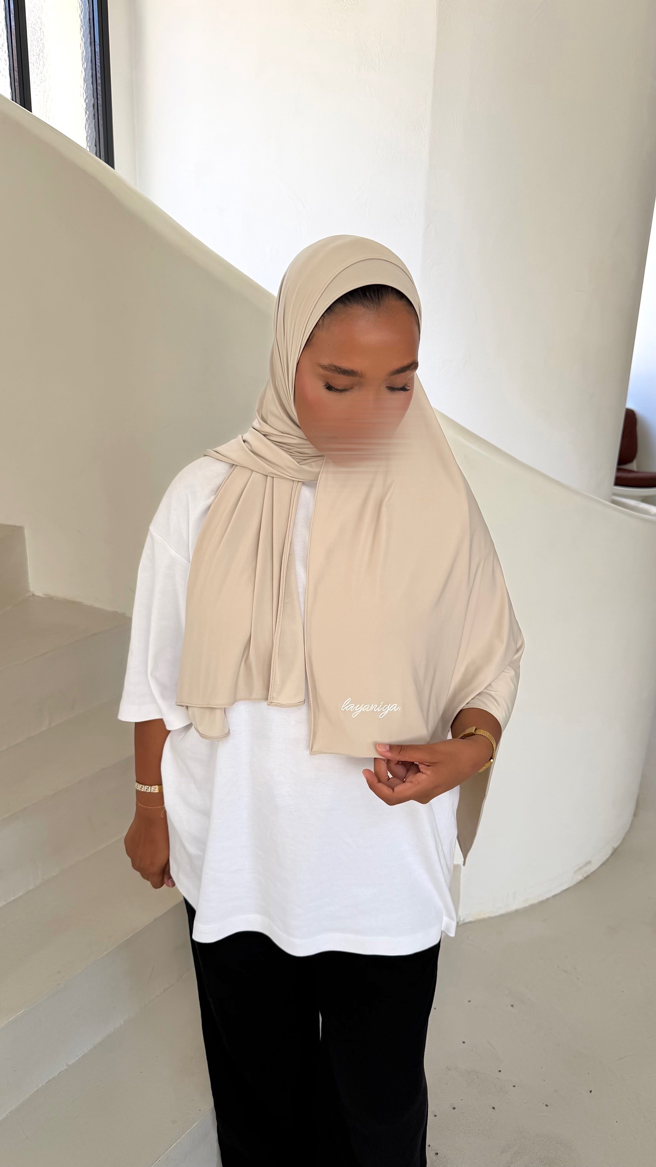 HIJAB JERSEY LIQUID • MINK