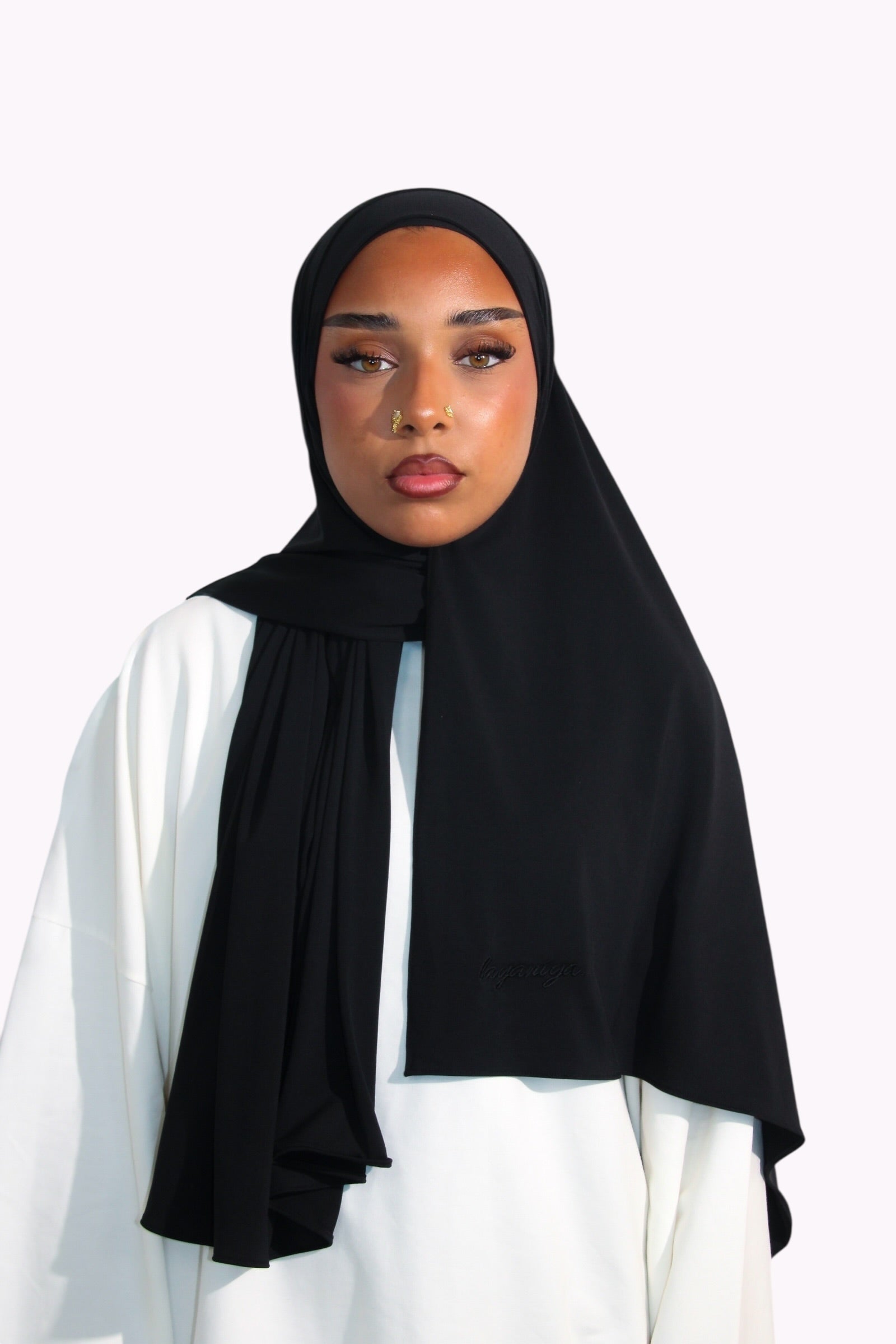 HIJAB JERSEY PREMIUM • NOIR