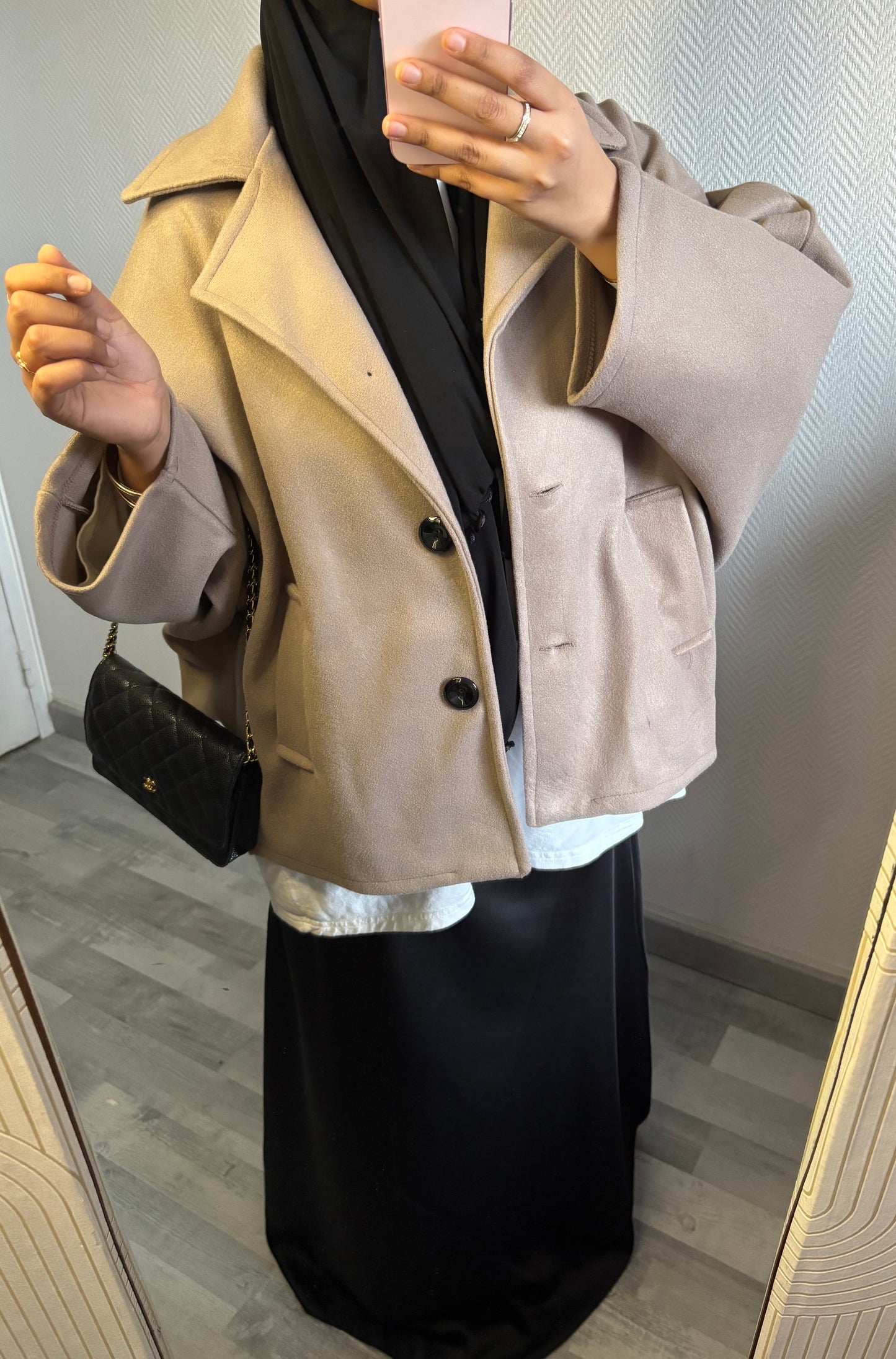 MANTEAU INSPI ZARA • TAUPE