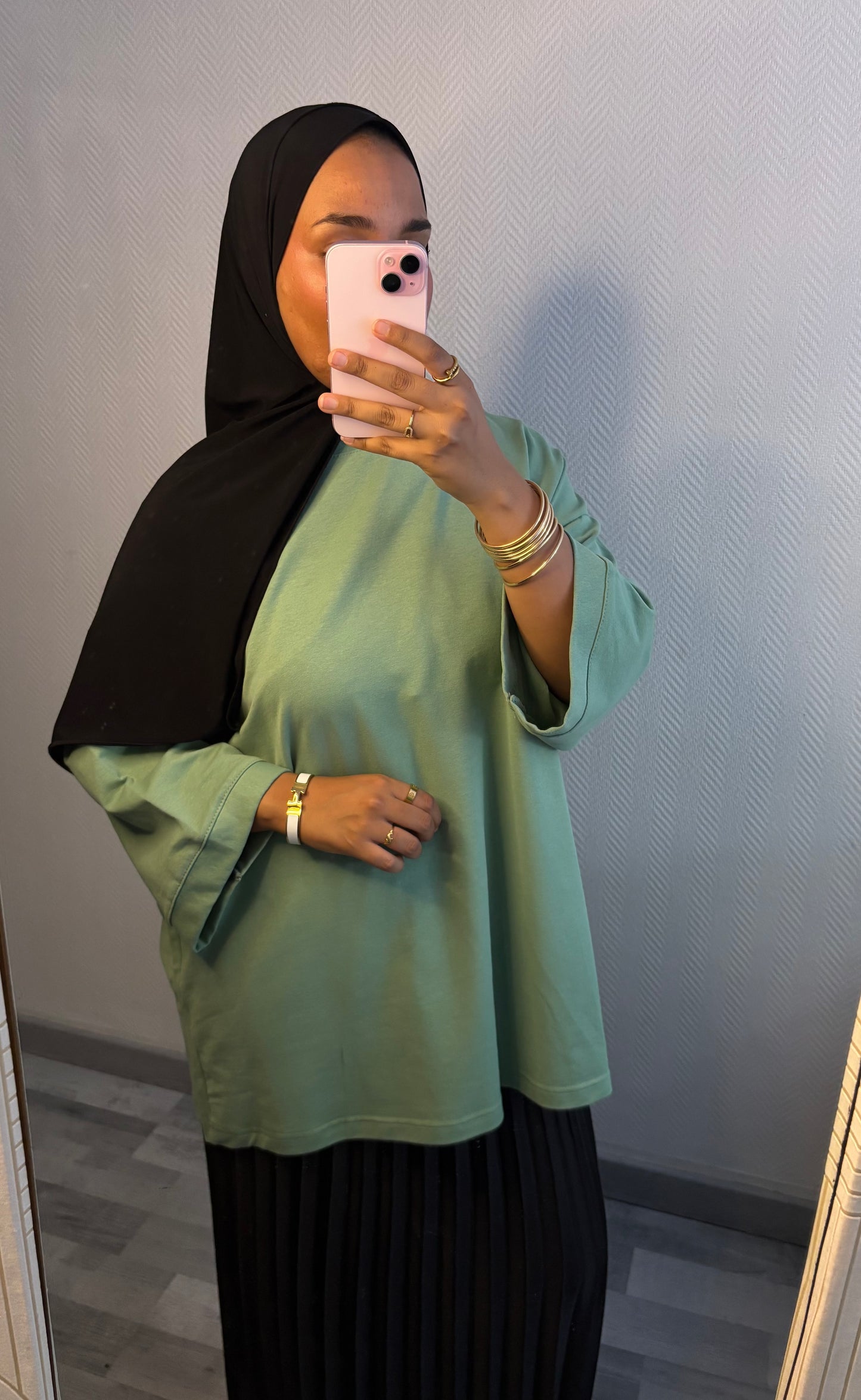 T-SHIRT OVERSIZE • VERT SAUGE