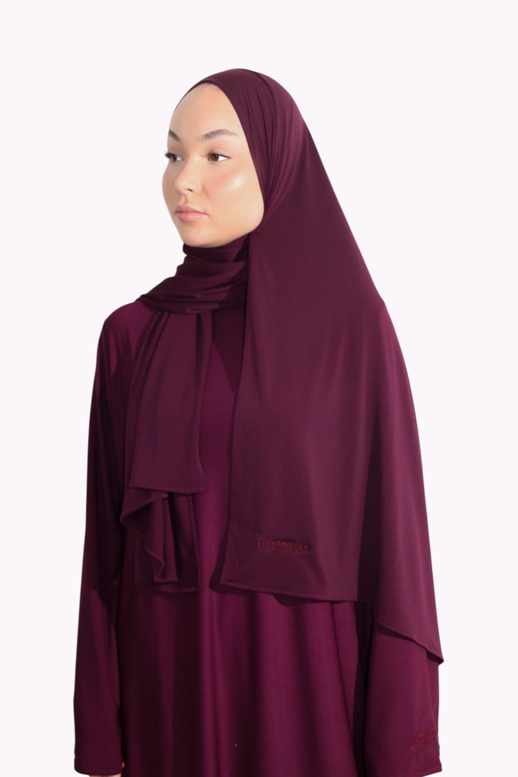 HIJAB JERSEY PREMIUM • PRUNE