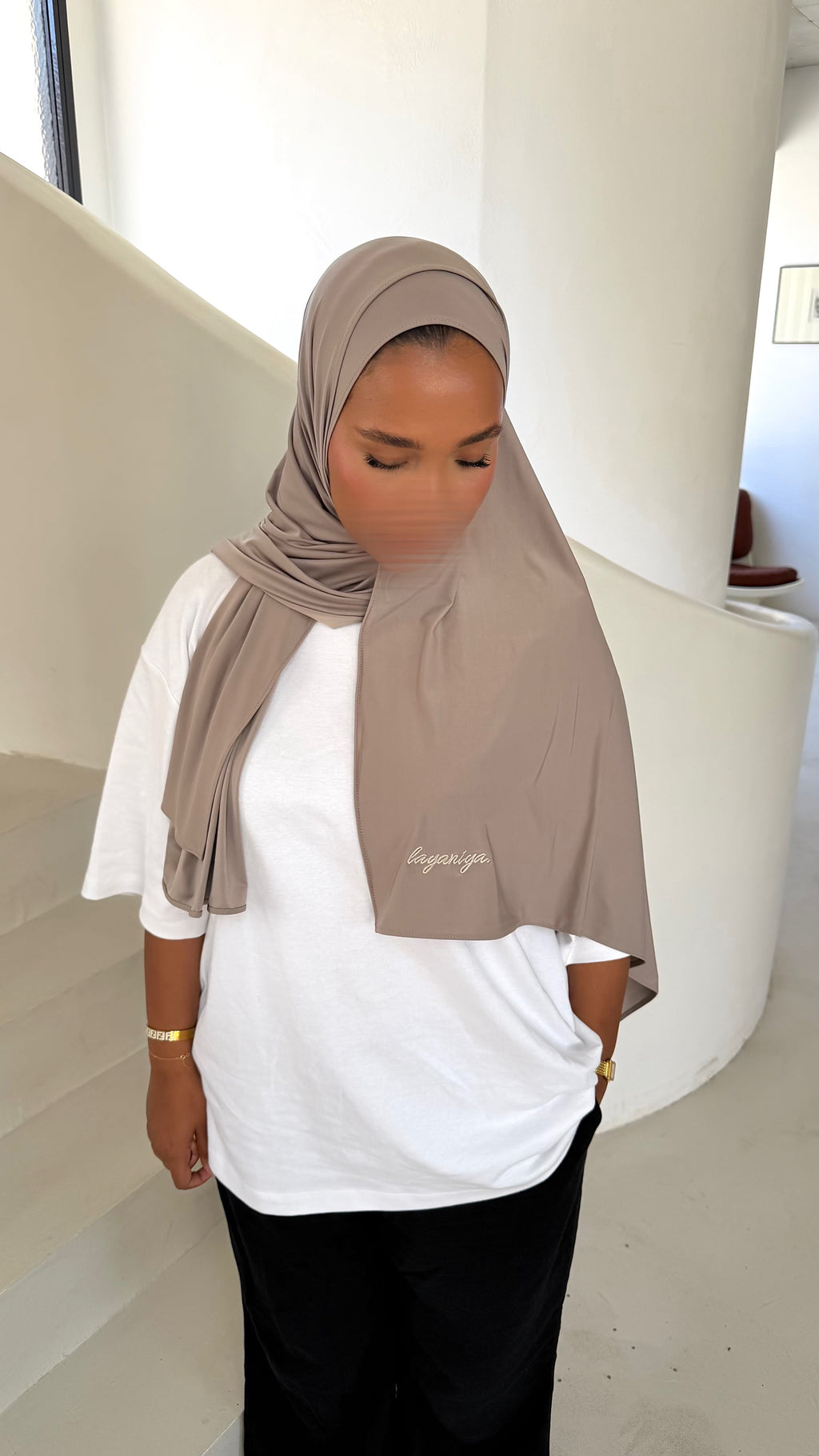 HIJAB JERSEY LIQUID • TAUPE CLAIR