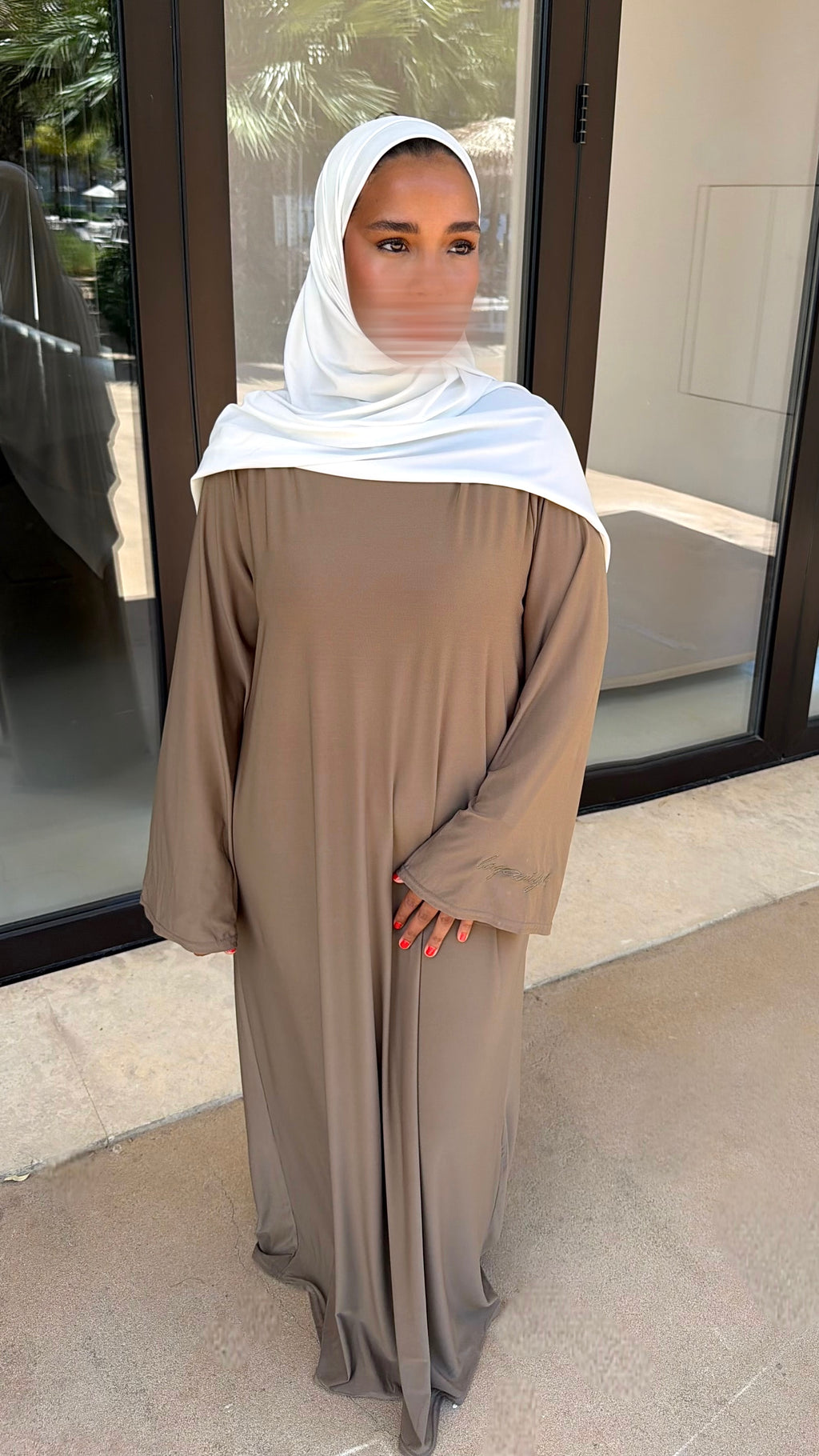 ABAYA JERSEY PREMIUM • COFFEE