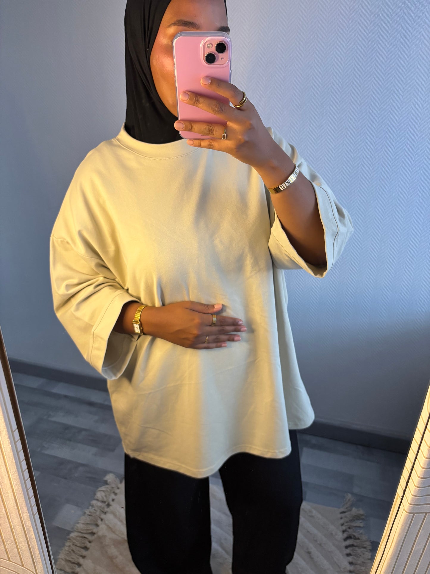 T-SHIRT OVERSIZE • VERT CLAIRE