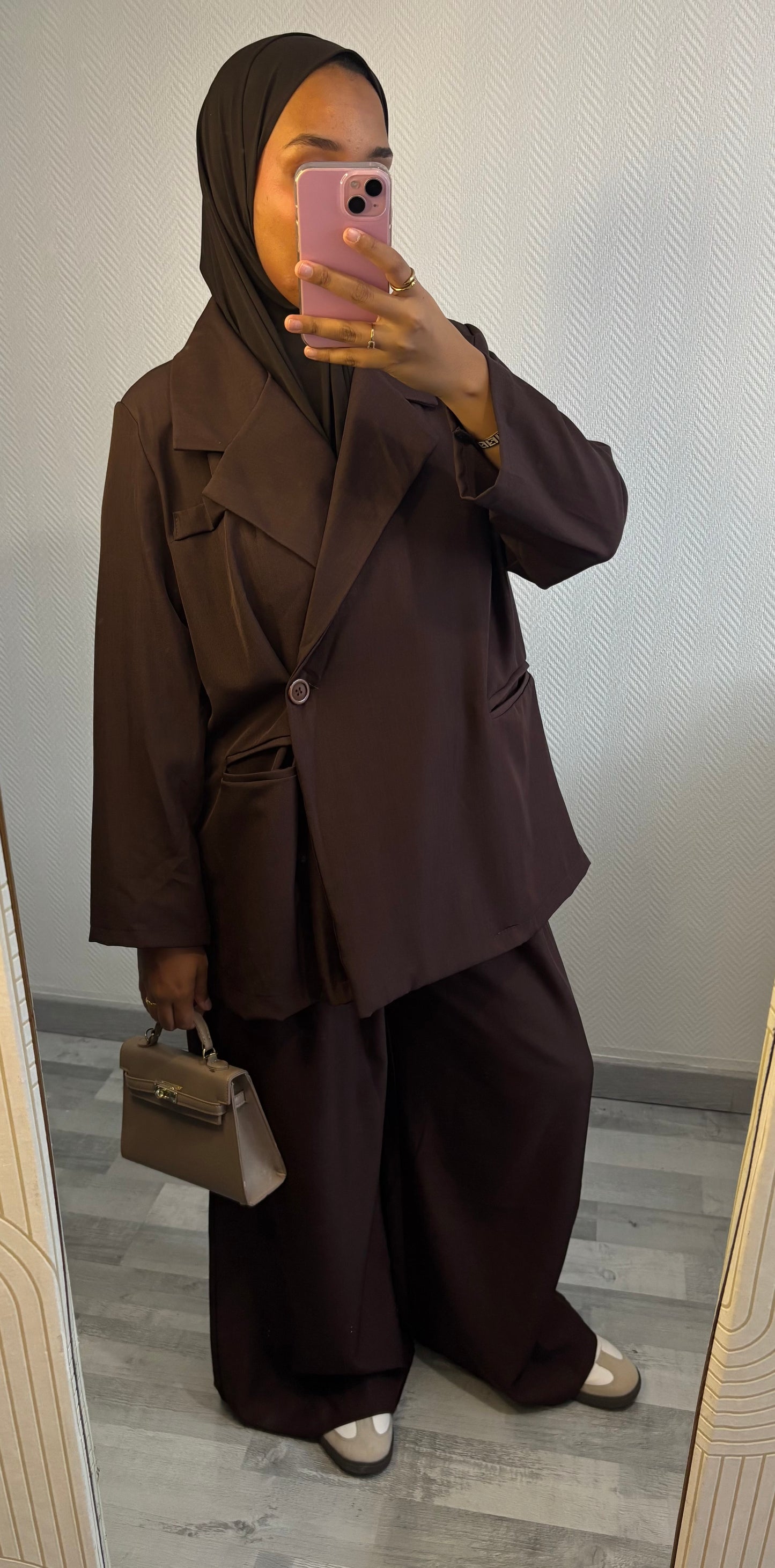 ENSEMBLE BLAZER • CHOCO