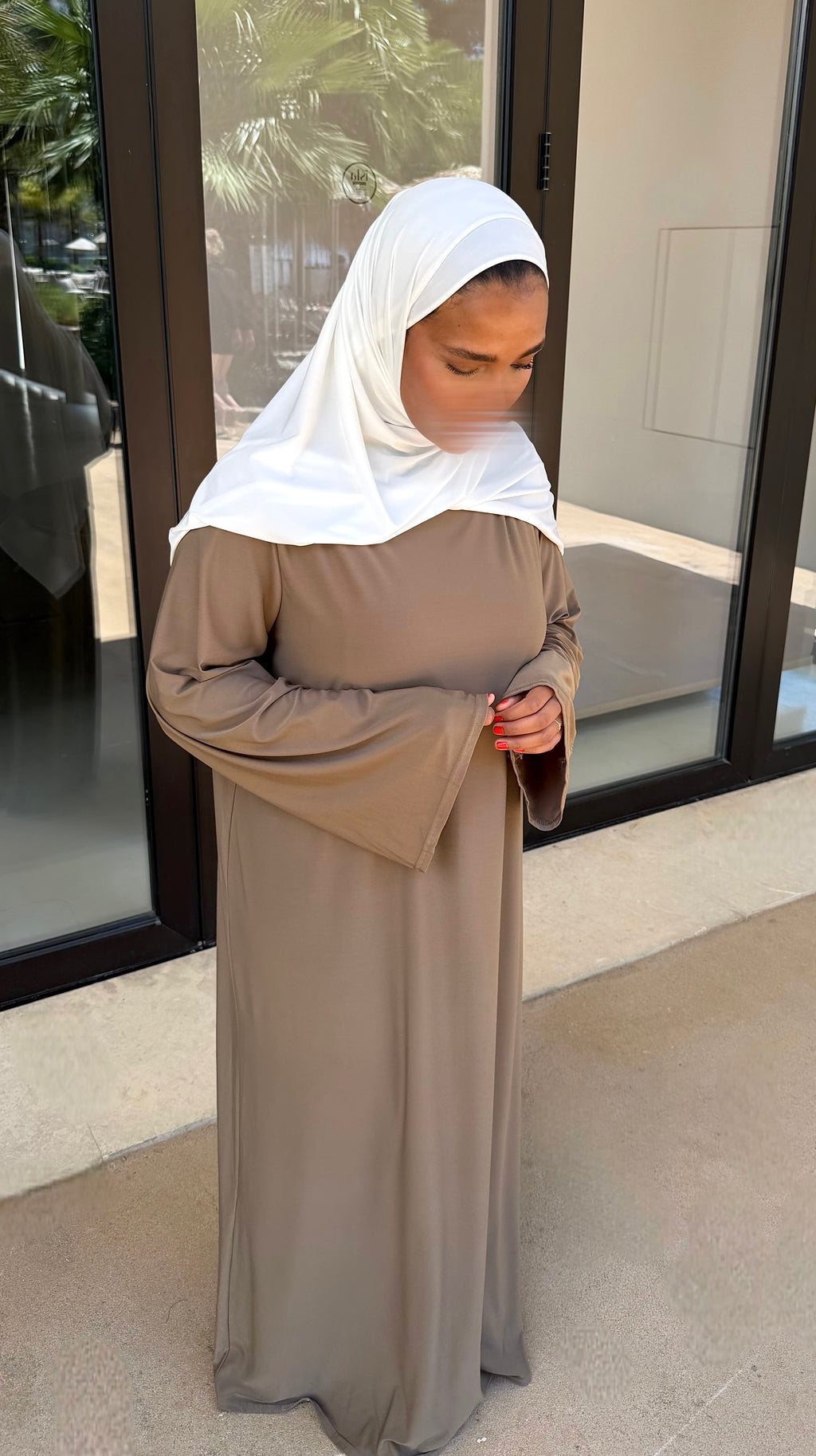 ABAYA JERSEY PREMIUM • COFFEE
