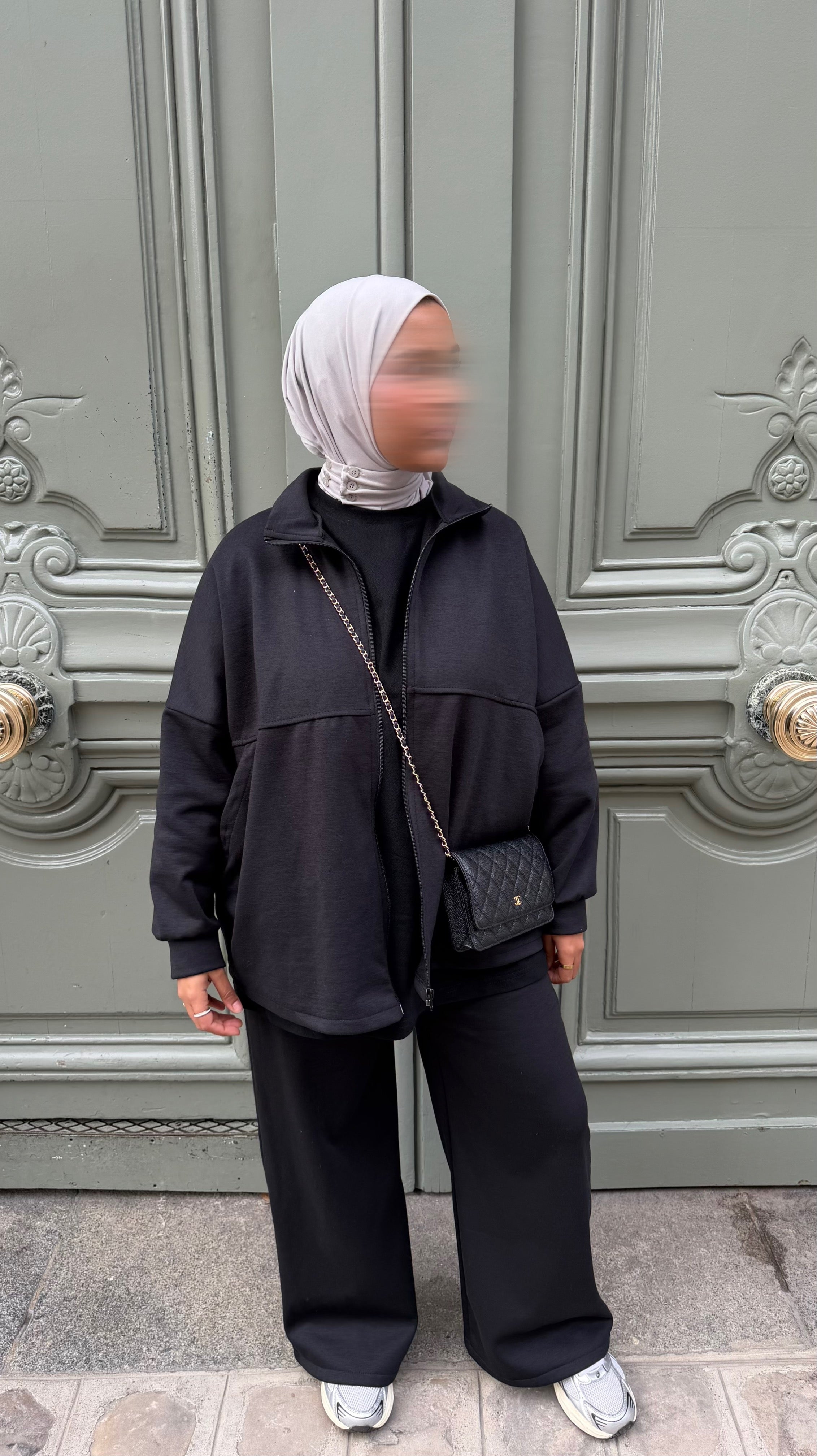 SURVÊTEMENT ZIPPÉ • NOIR