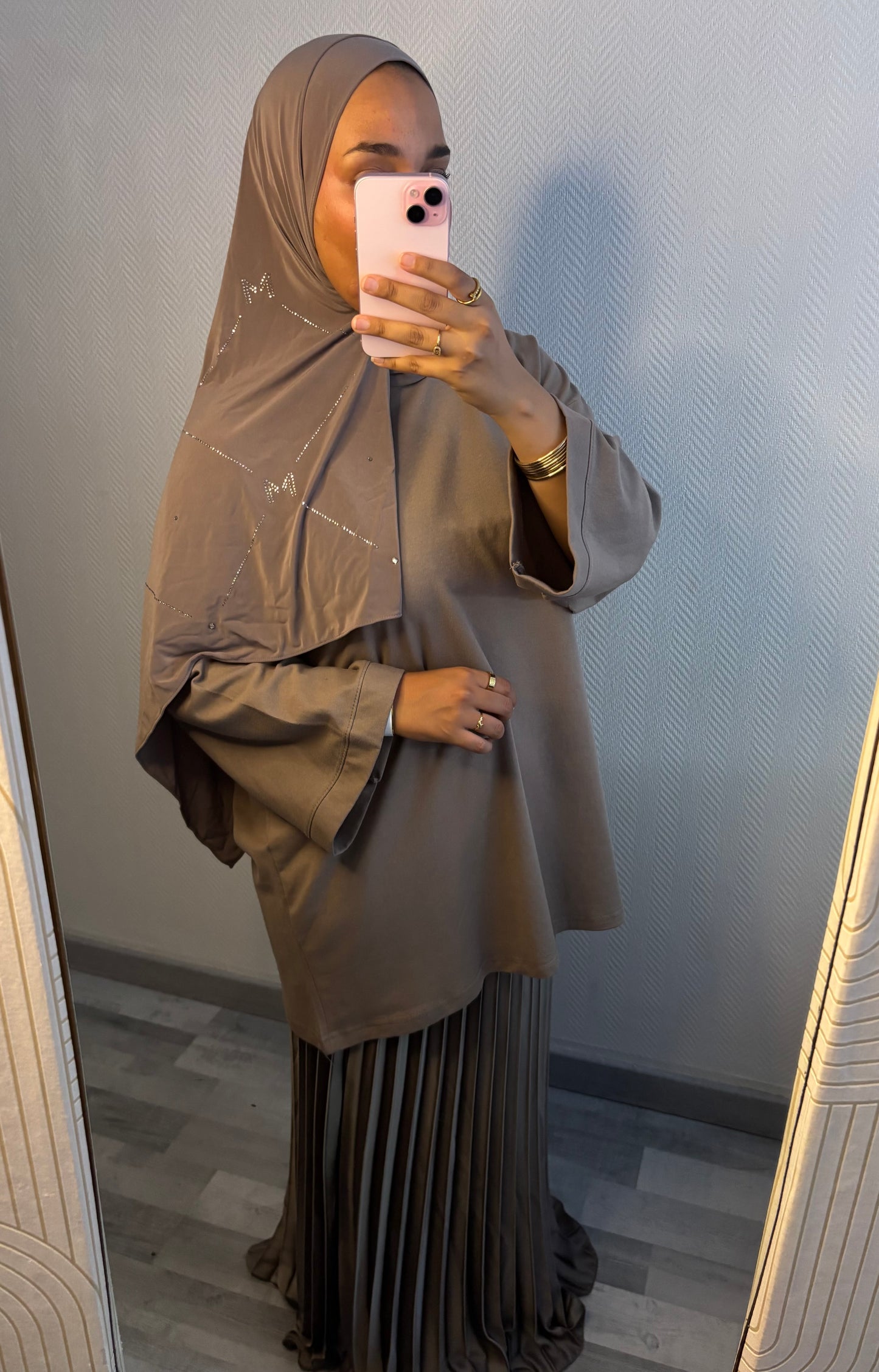 T-SHIRT OVERSIZE • TAUPE