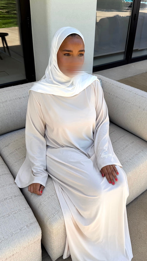 ABAYA JERSEY PREMIUM • CREAM