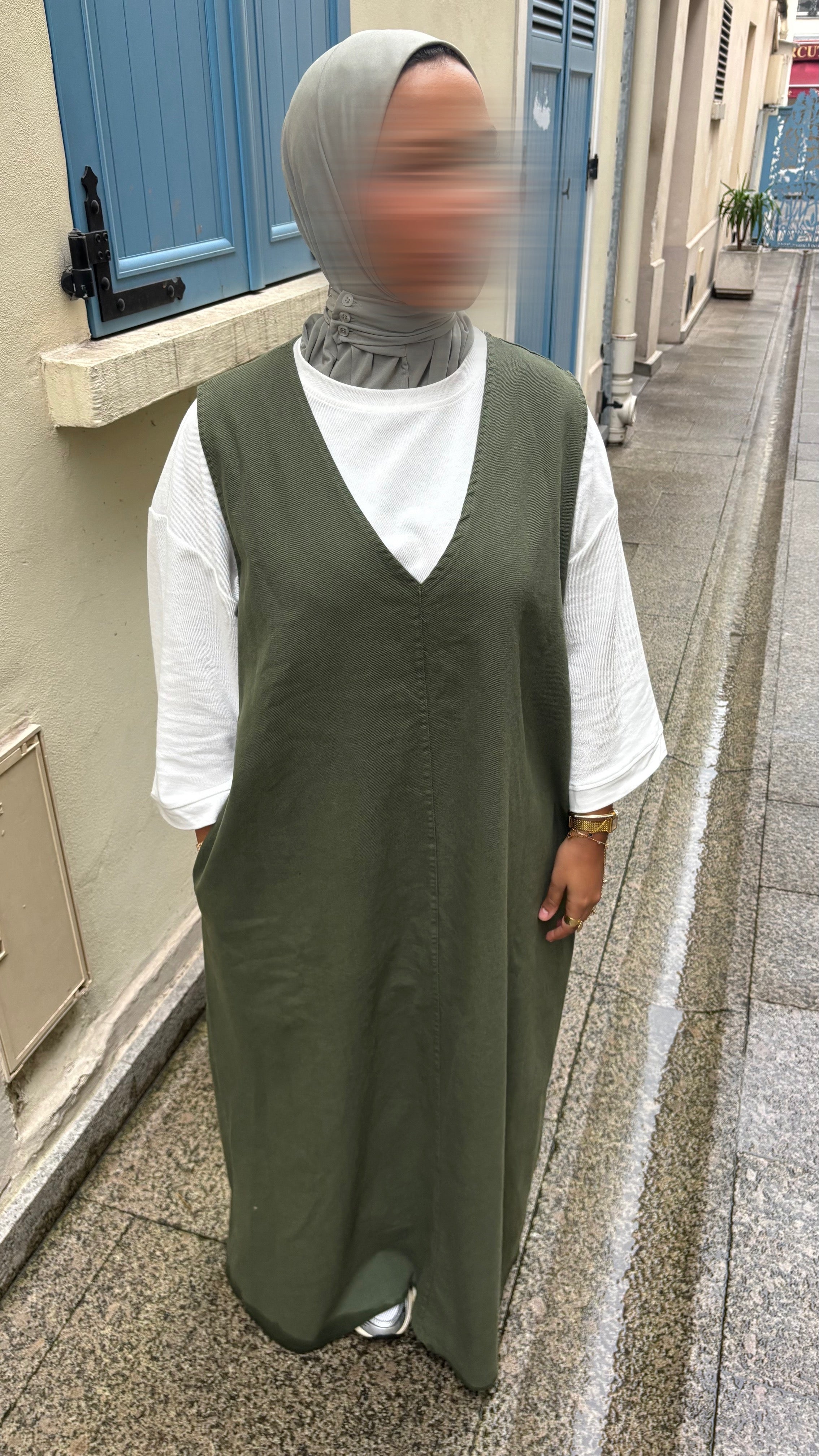 ROBE EN JEAN • KAKI