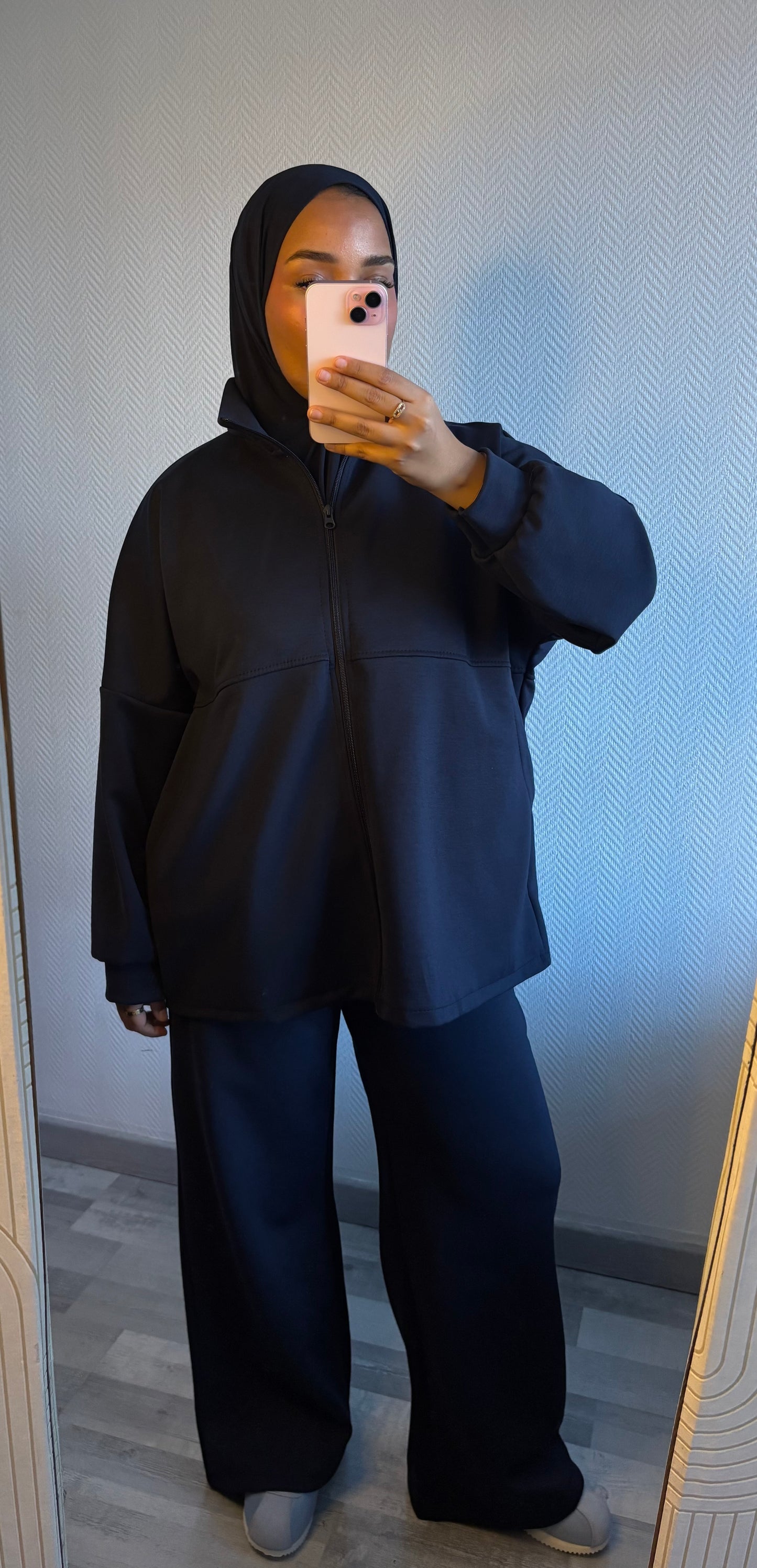 SURVÊTEMENT ZIPPÉ • MARINE