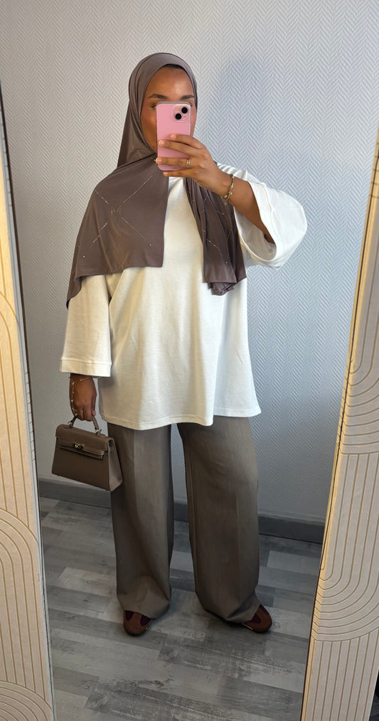 T-SHIRT MASTOUR • BLANC