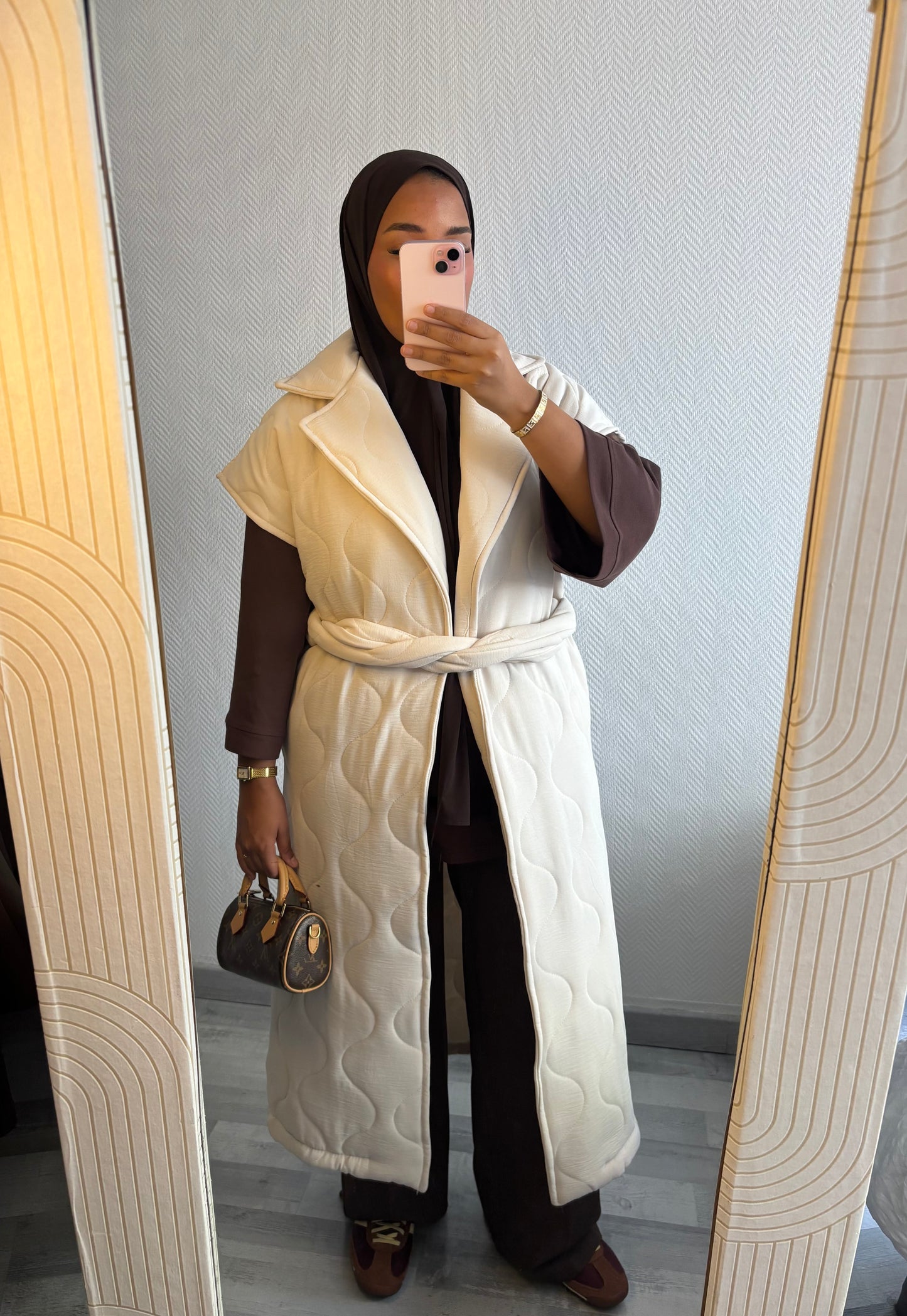 MANTEAU MATELASSÉ • BEIGE