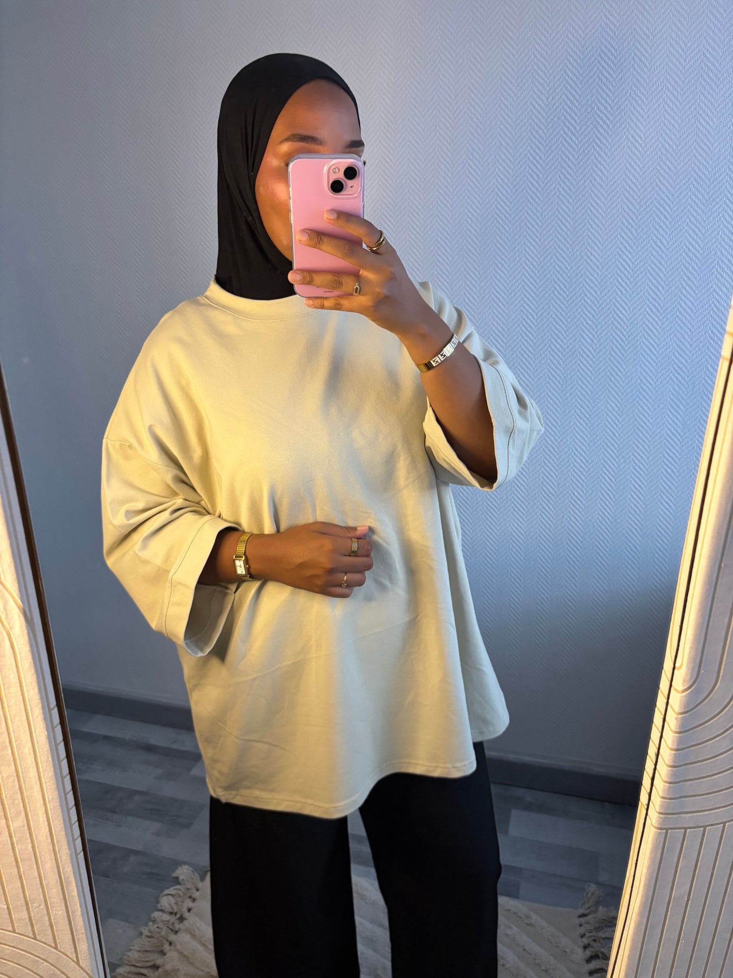 T-SHIRT OVERSIZE • VERT CLAIRE