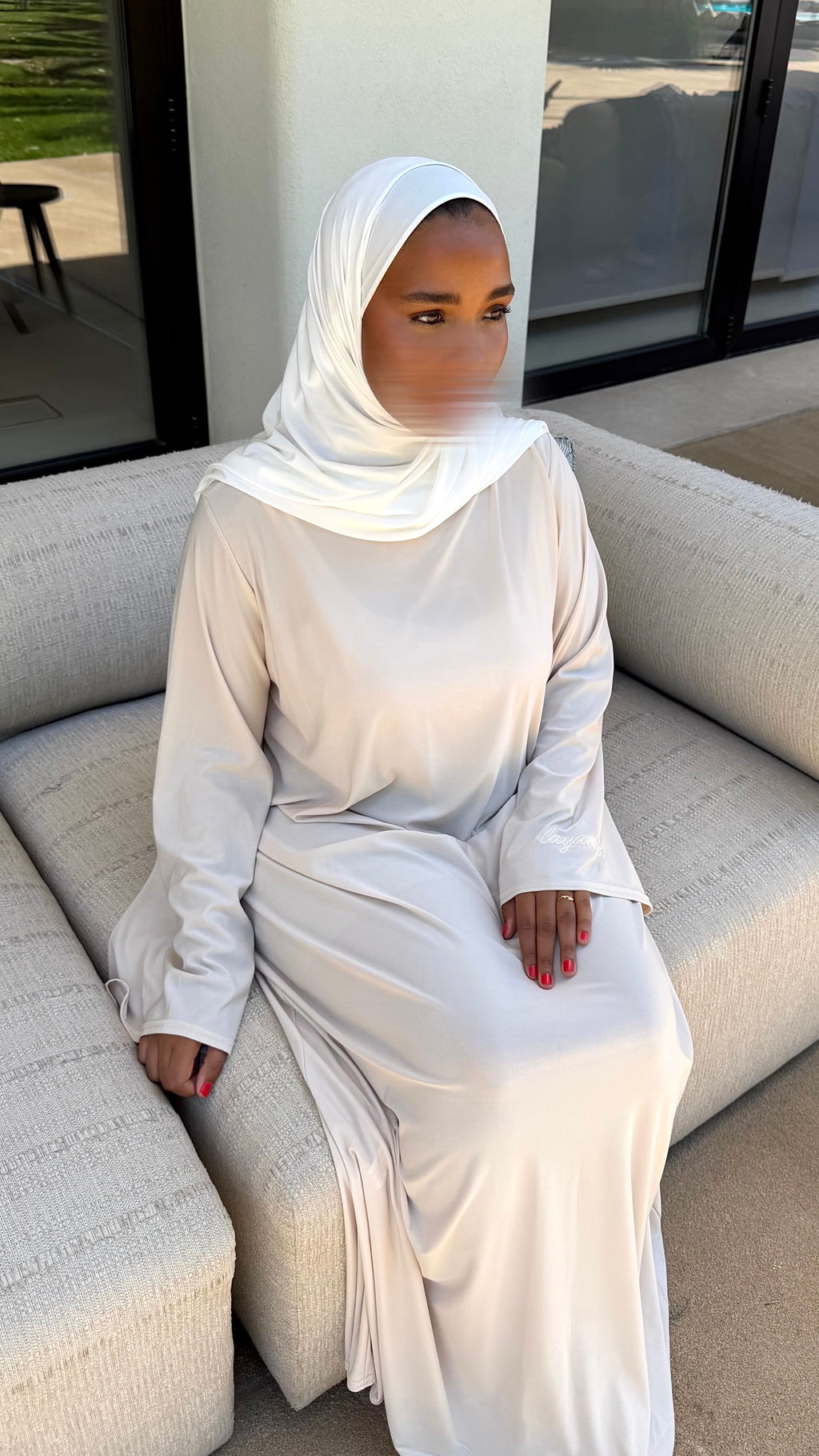 ABAYA JERSEY PREMIUM • CREAM