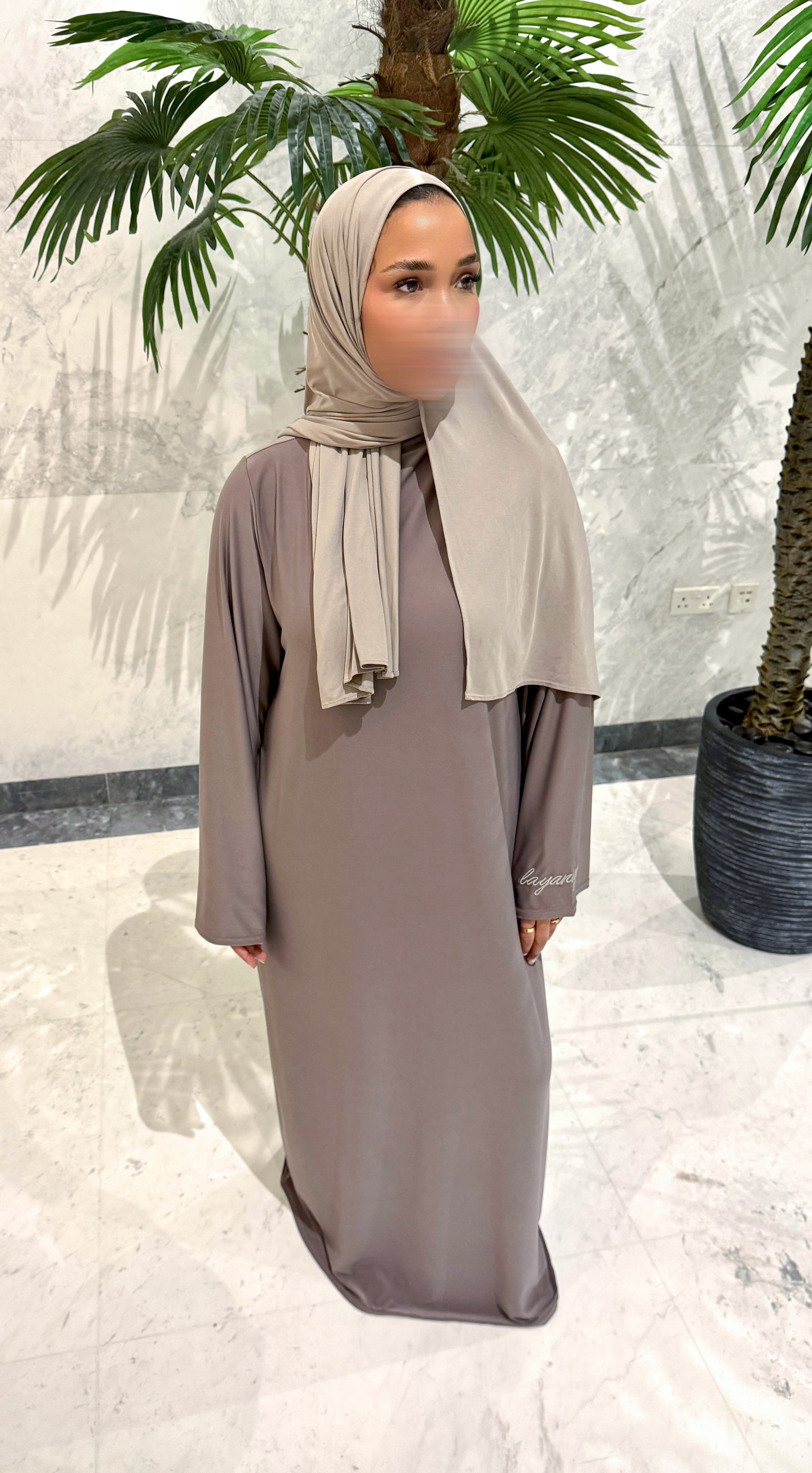 ABAYA JERSEY PREMIUM • TAUPE