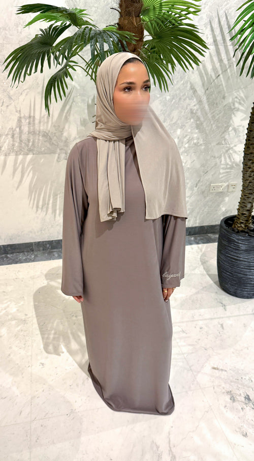 ABAYA JERSEY PREMIUM • TAUPE