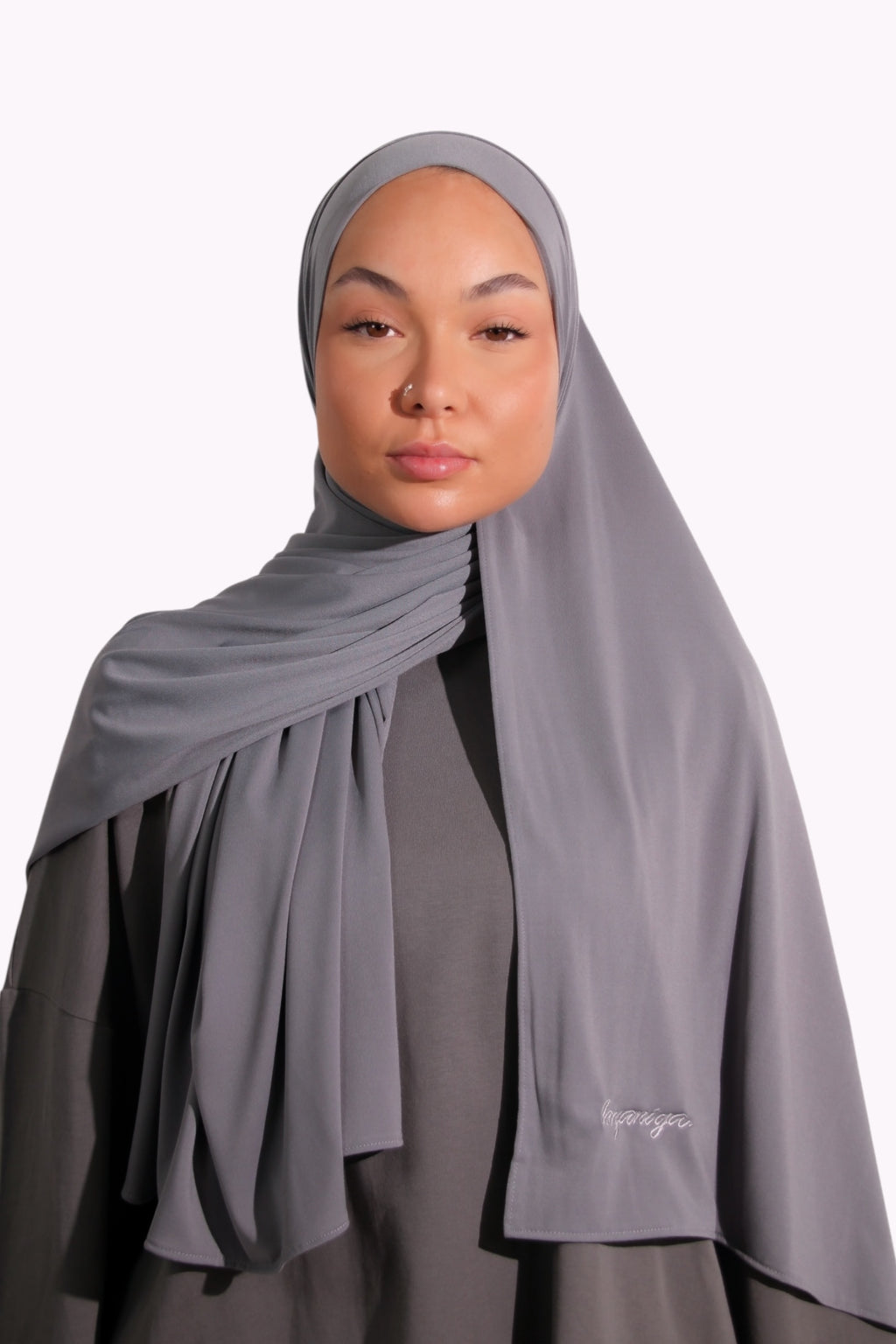 HIJAB JERSEY PREMIUM • GRIS FONCÉ