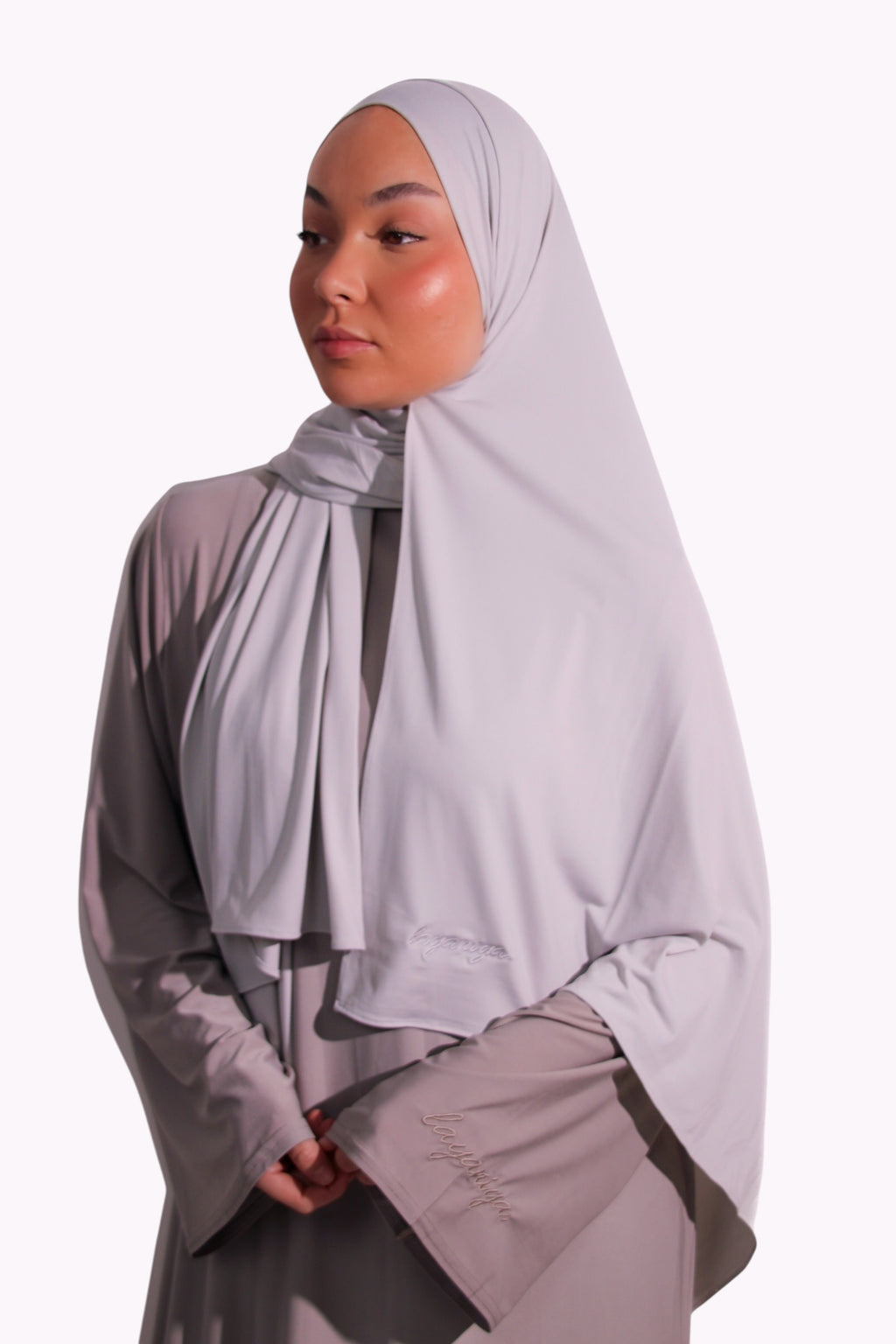 HIJAB JERSEY PREMIUM • GRIS CLAIR