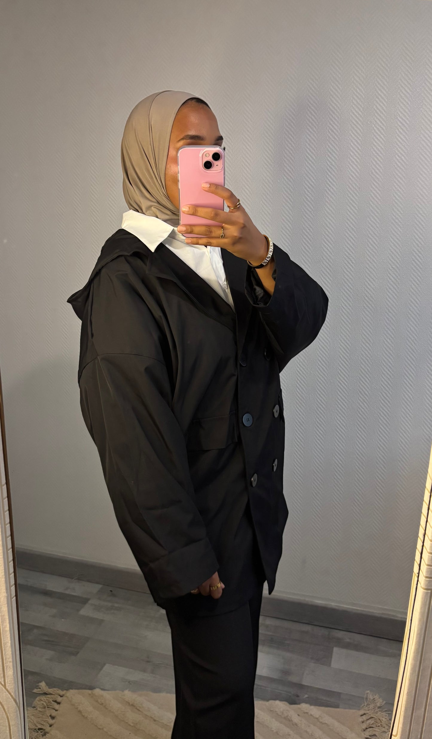 VESTE IMPERMÉABLE • NOIR