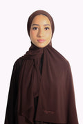 HIJAB JERSEY PREMIUM • CHOCO