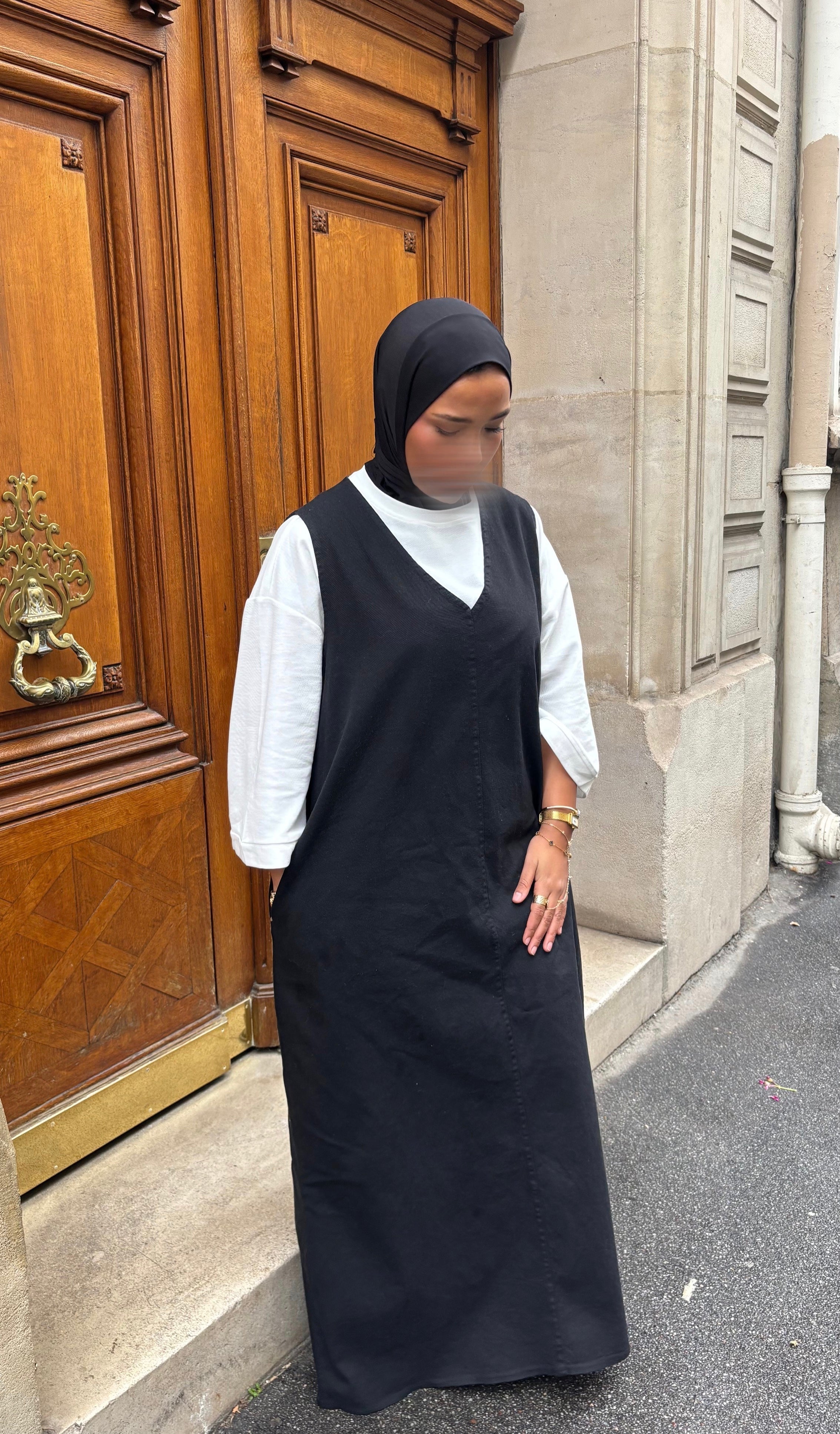 ROBE EN JEAN • NOIR