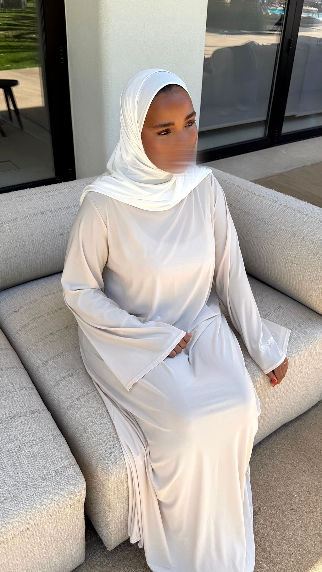 ABAYA JERSEY PREMIUM • CREAM