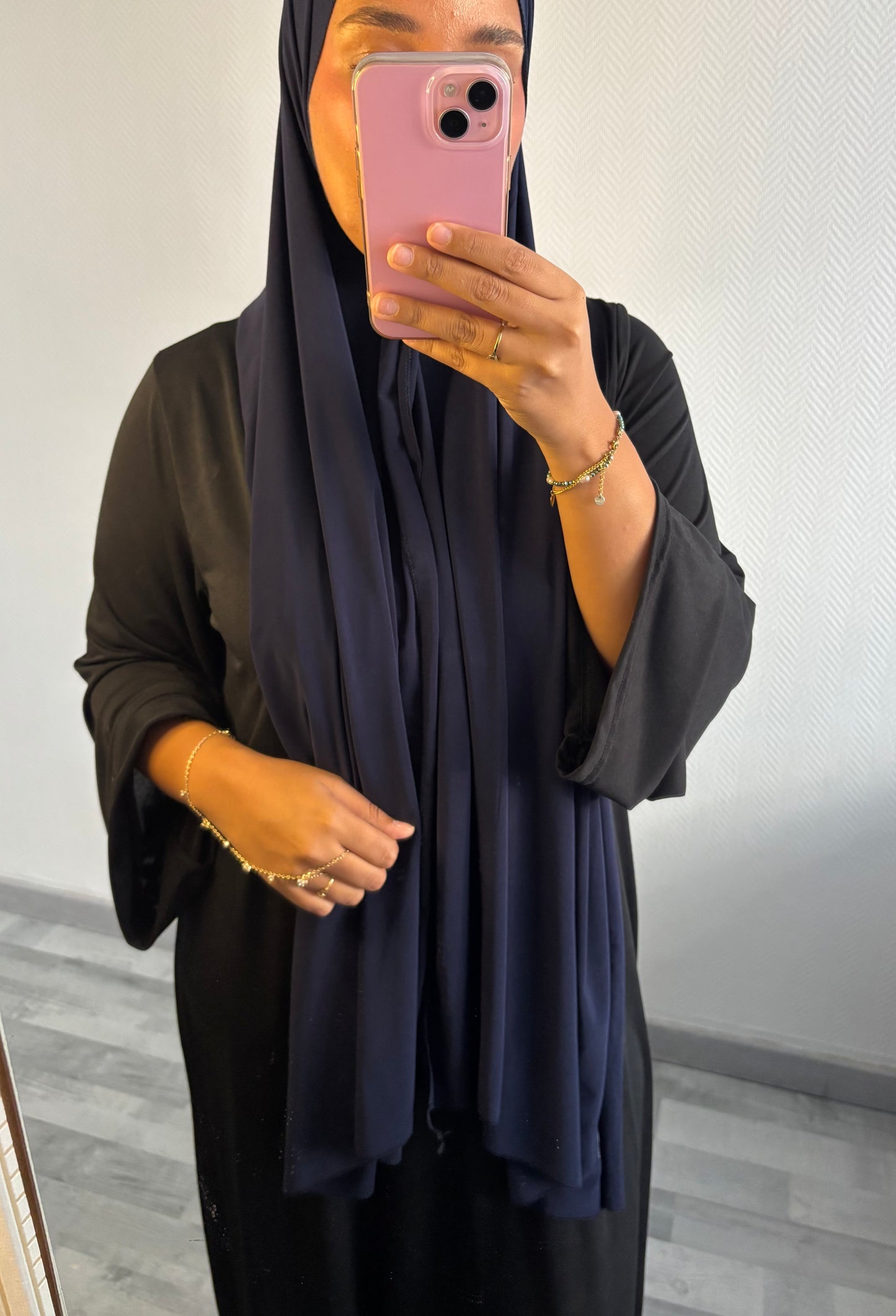 VOILE EN JERSEY PREMIUM • BLEU MARINE