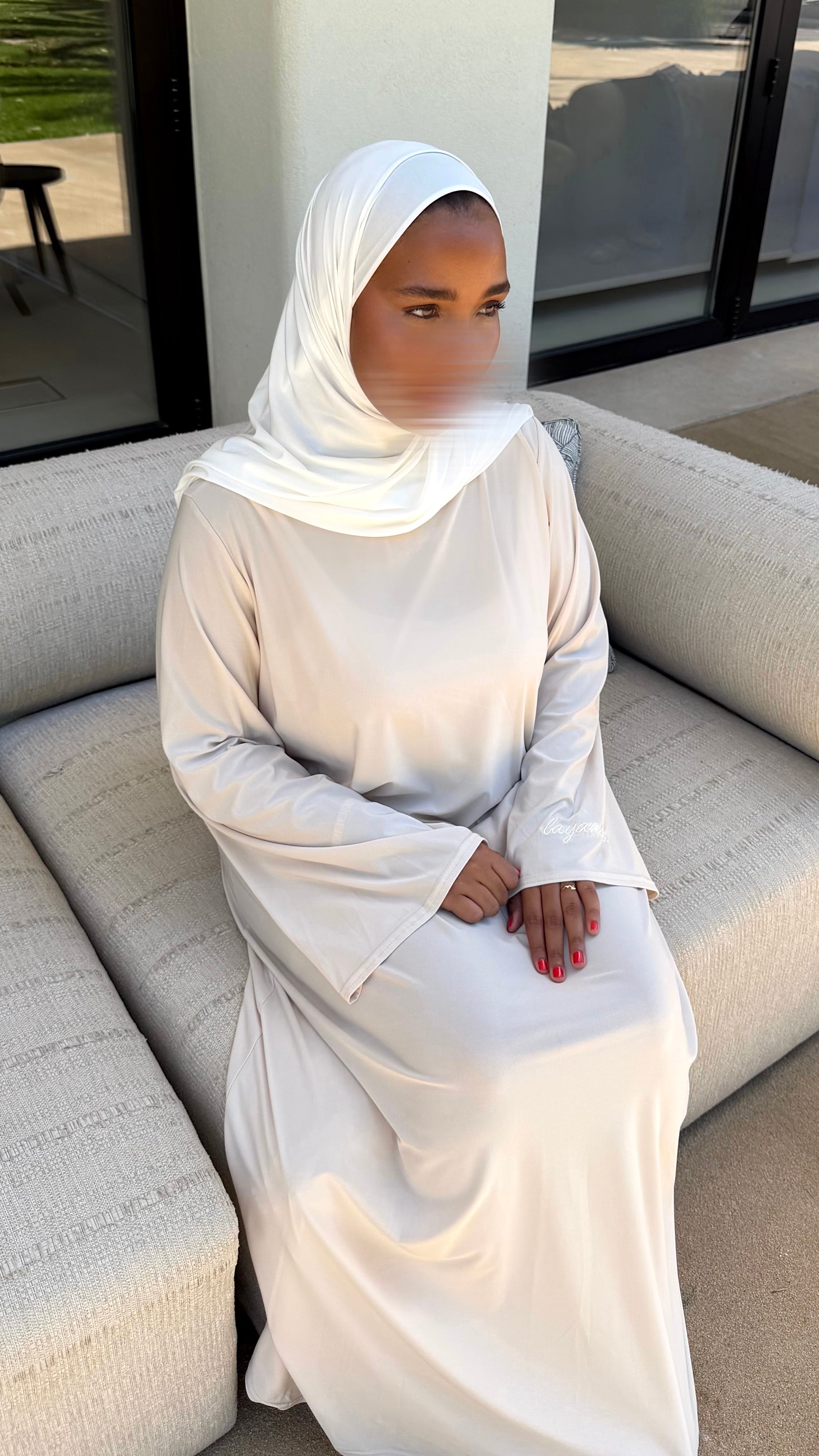 ABAYA JERSEY PREMIUM • CREAM